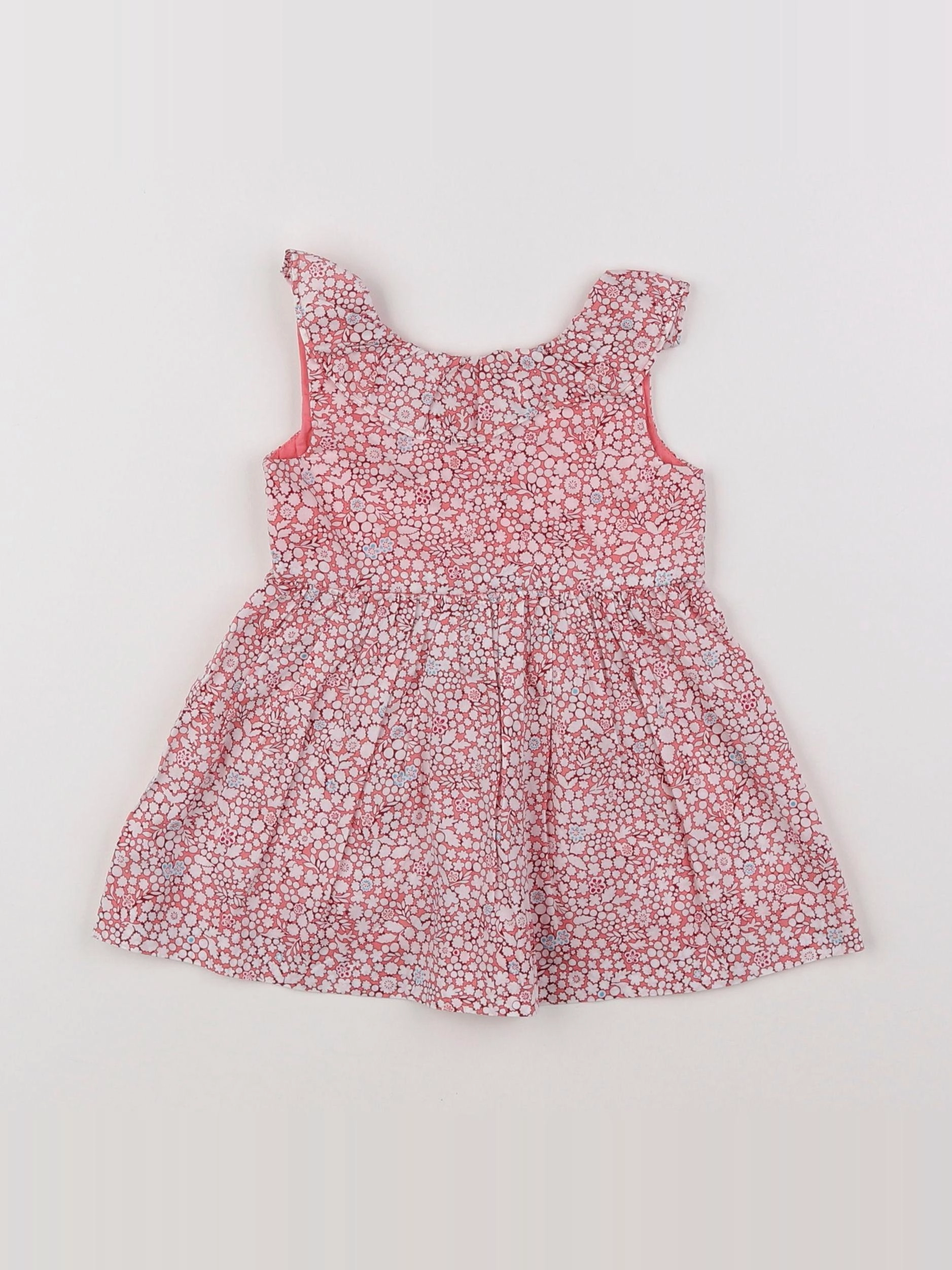 Jacadi - robe rose, blanc - 6 mois