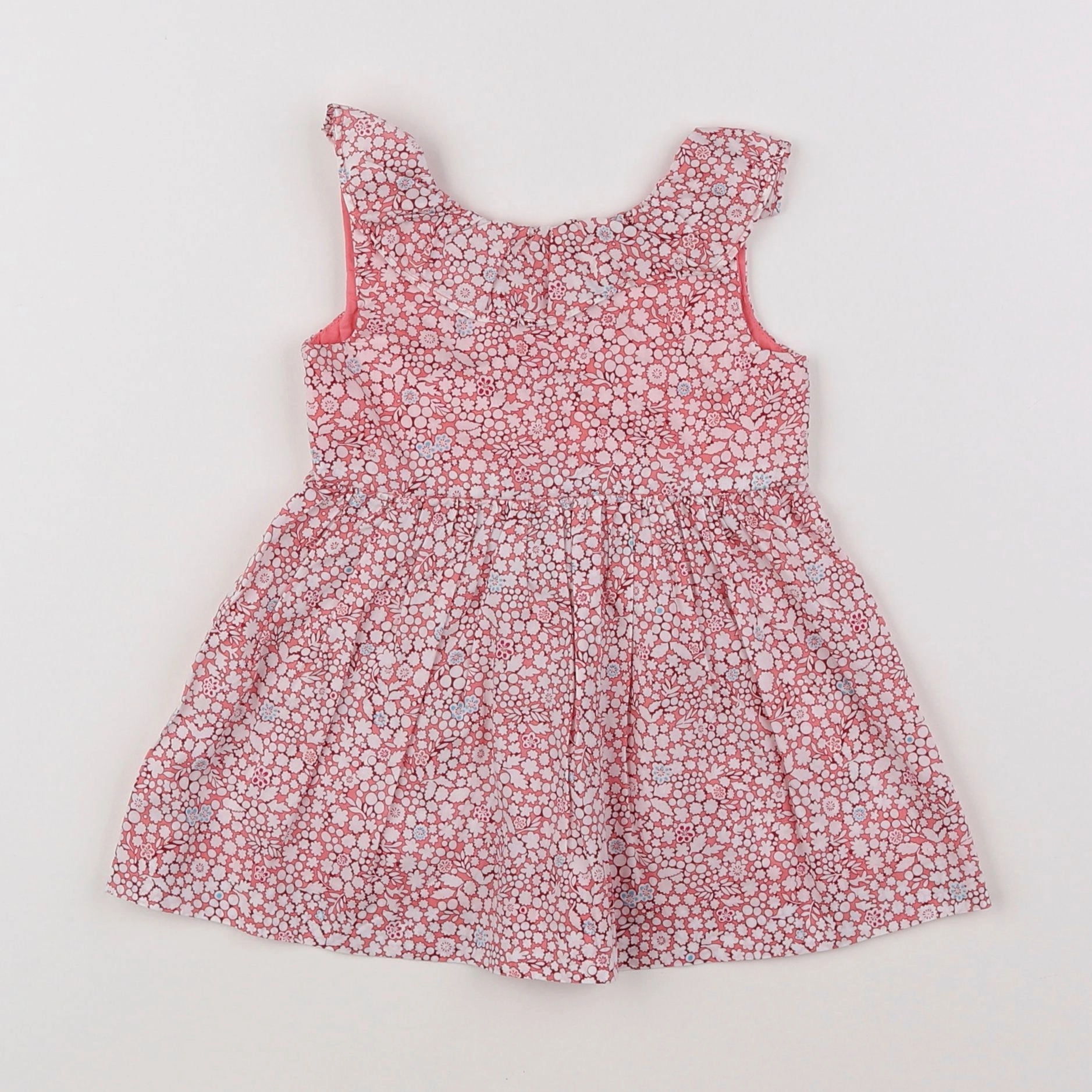 Jacadi - robe rose, blanc - 6 mois