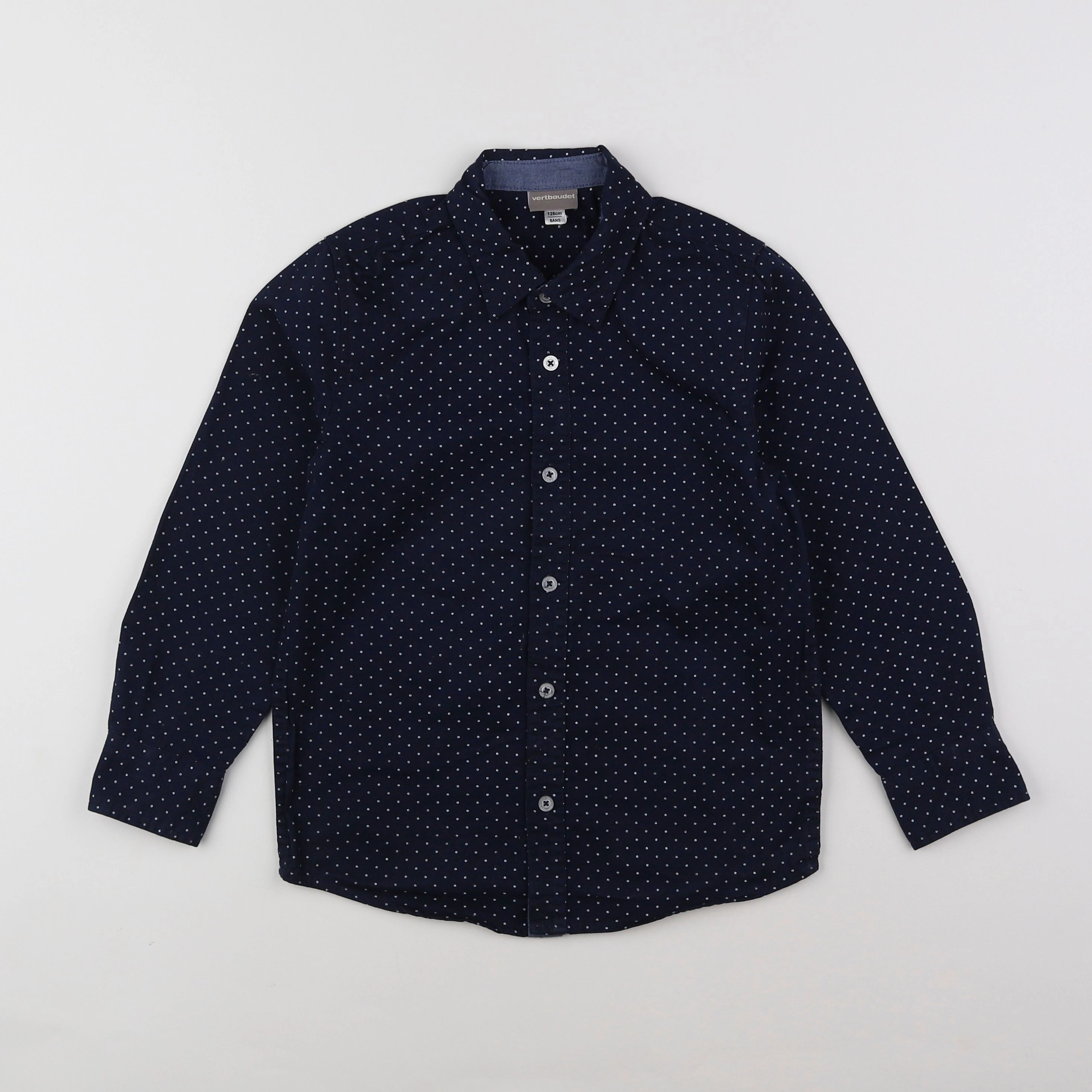 Vertbaudet - chemise bleu - 8 ans
