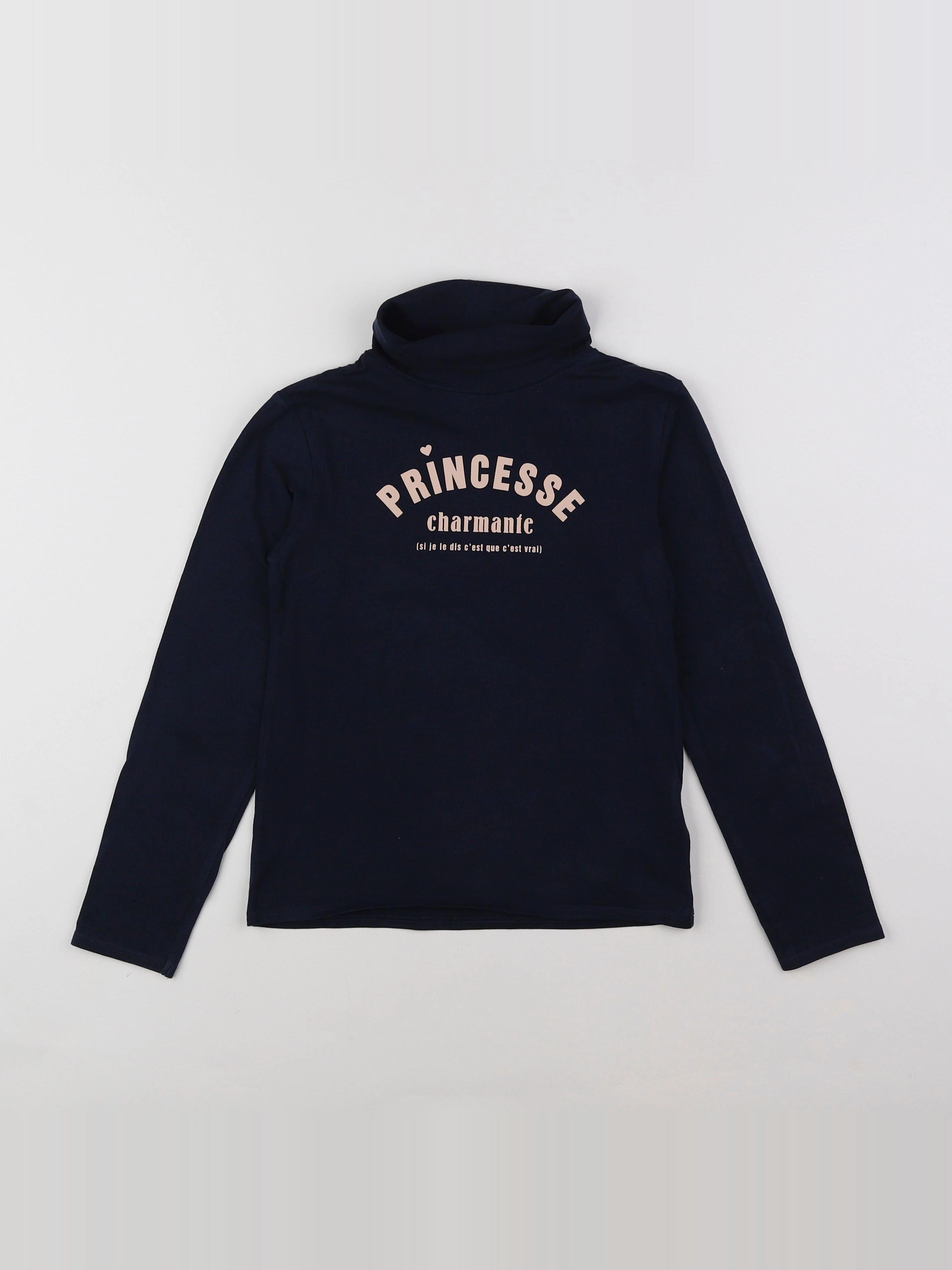 Vertbaudet - sous-pull bleu - 8 ans