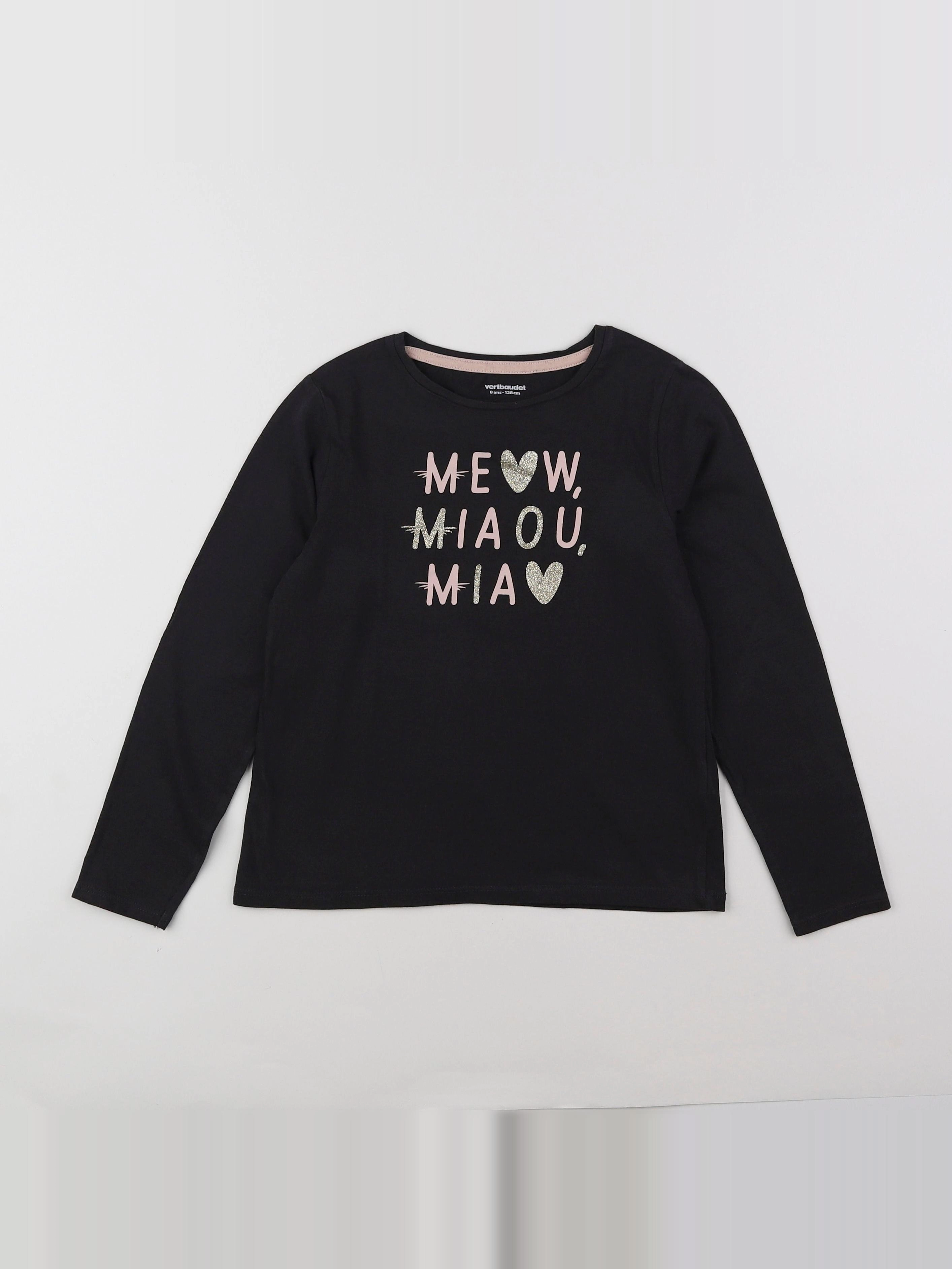 Vertbaudet - tee-shirt marron - 8 ans