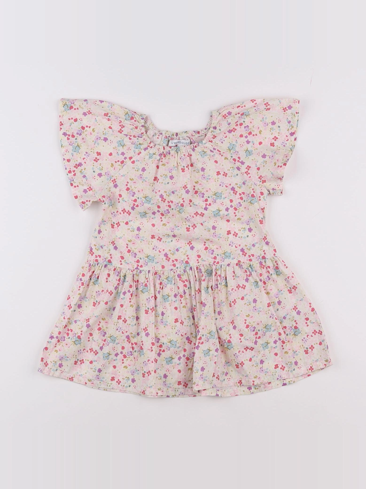 Vertbaudet - robe multicolore - 2 ans