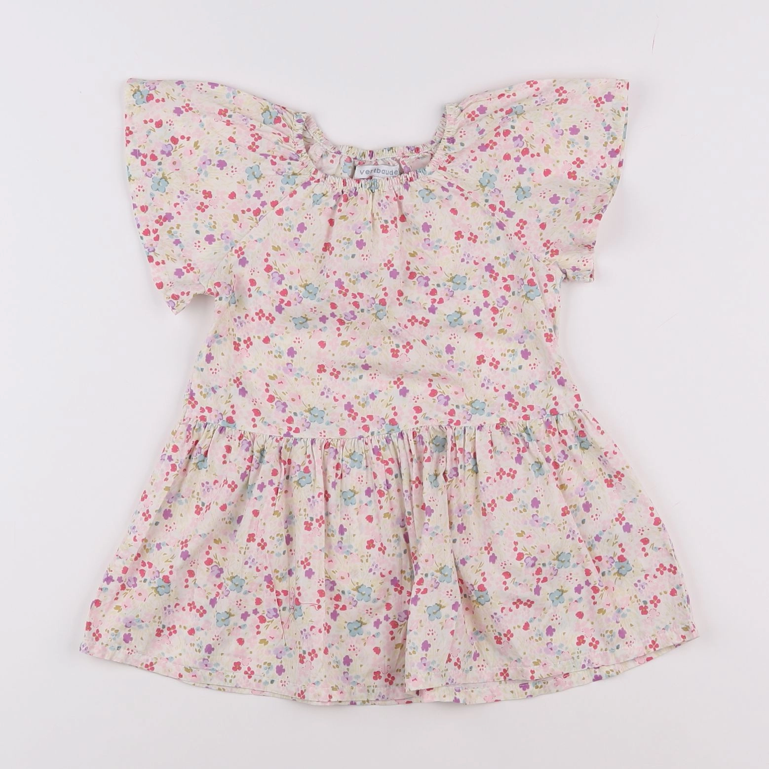 Vertbaudet - robe multicolore - 2 ans