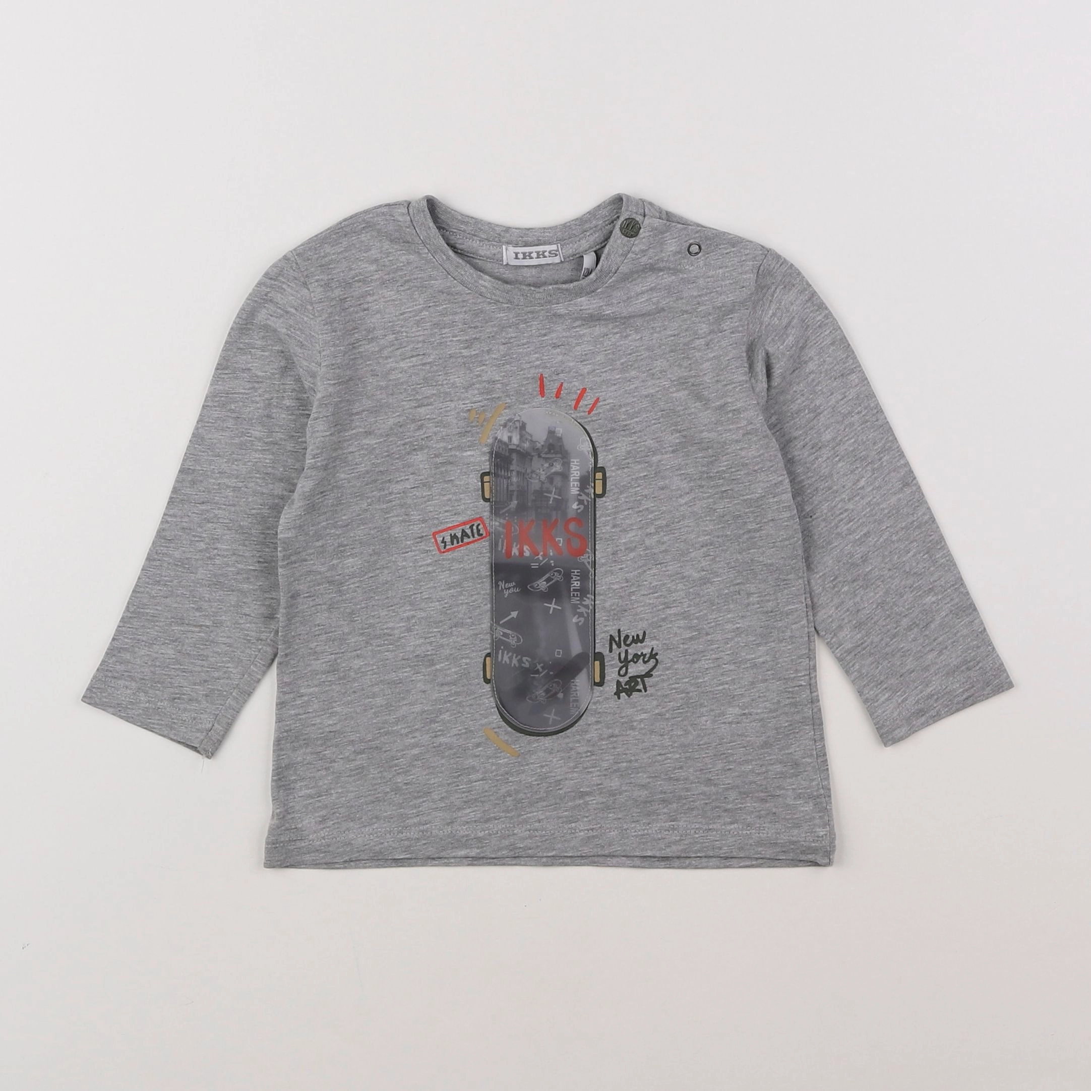 IKKS - tee-shirt gris - 12 mois