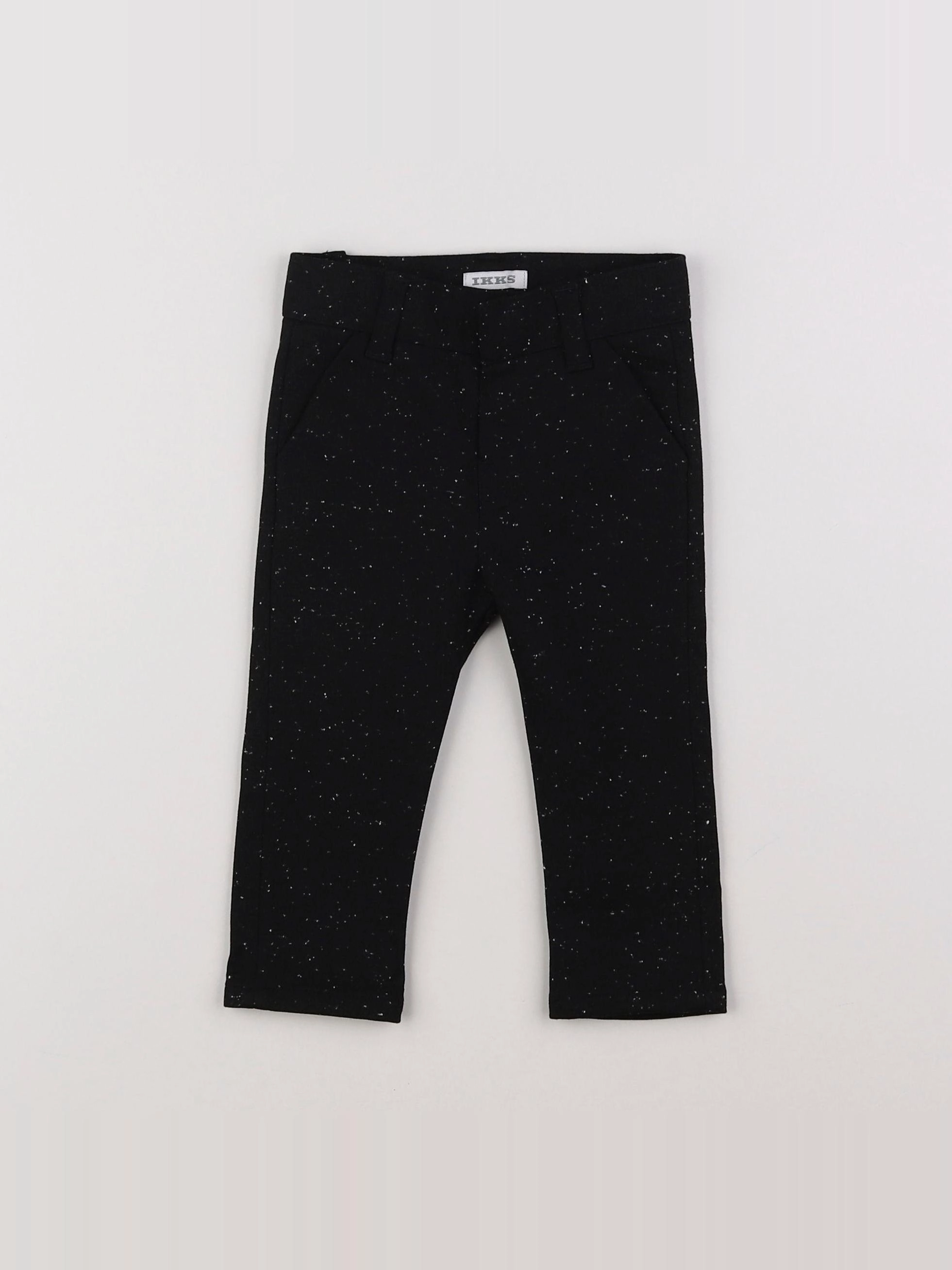 IKKS - pantalon noir, blanc - 6 mois