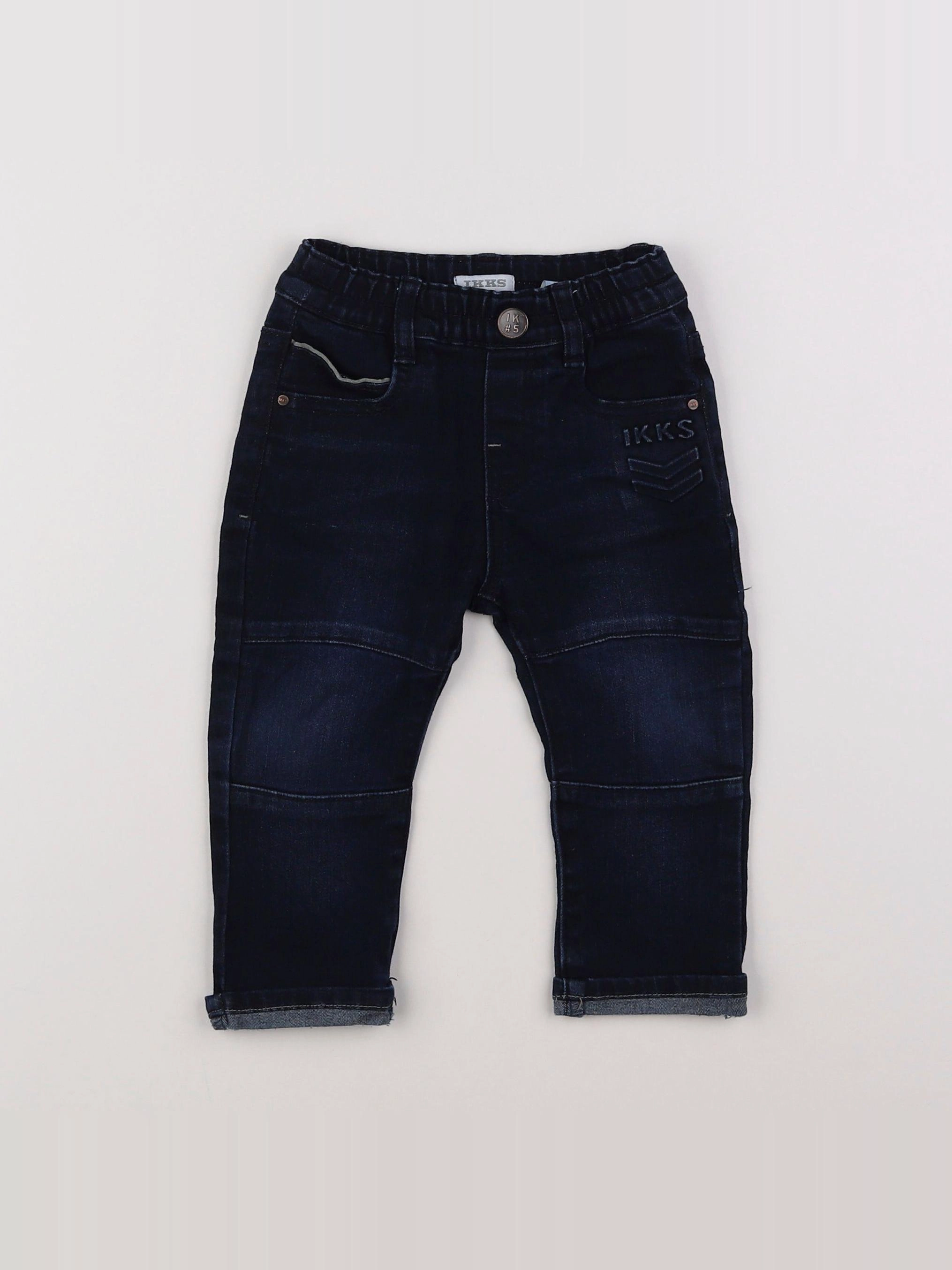 IKKS - pantalon bleu - 12 mois
