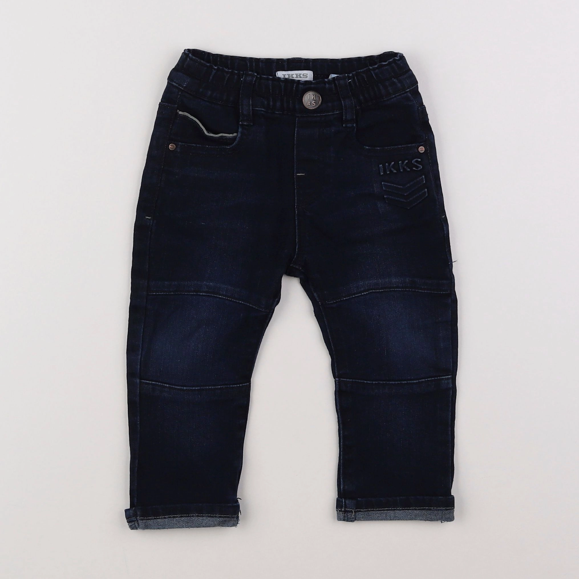 IKKS - pantalon bleu - 12 mois