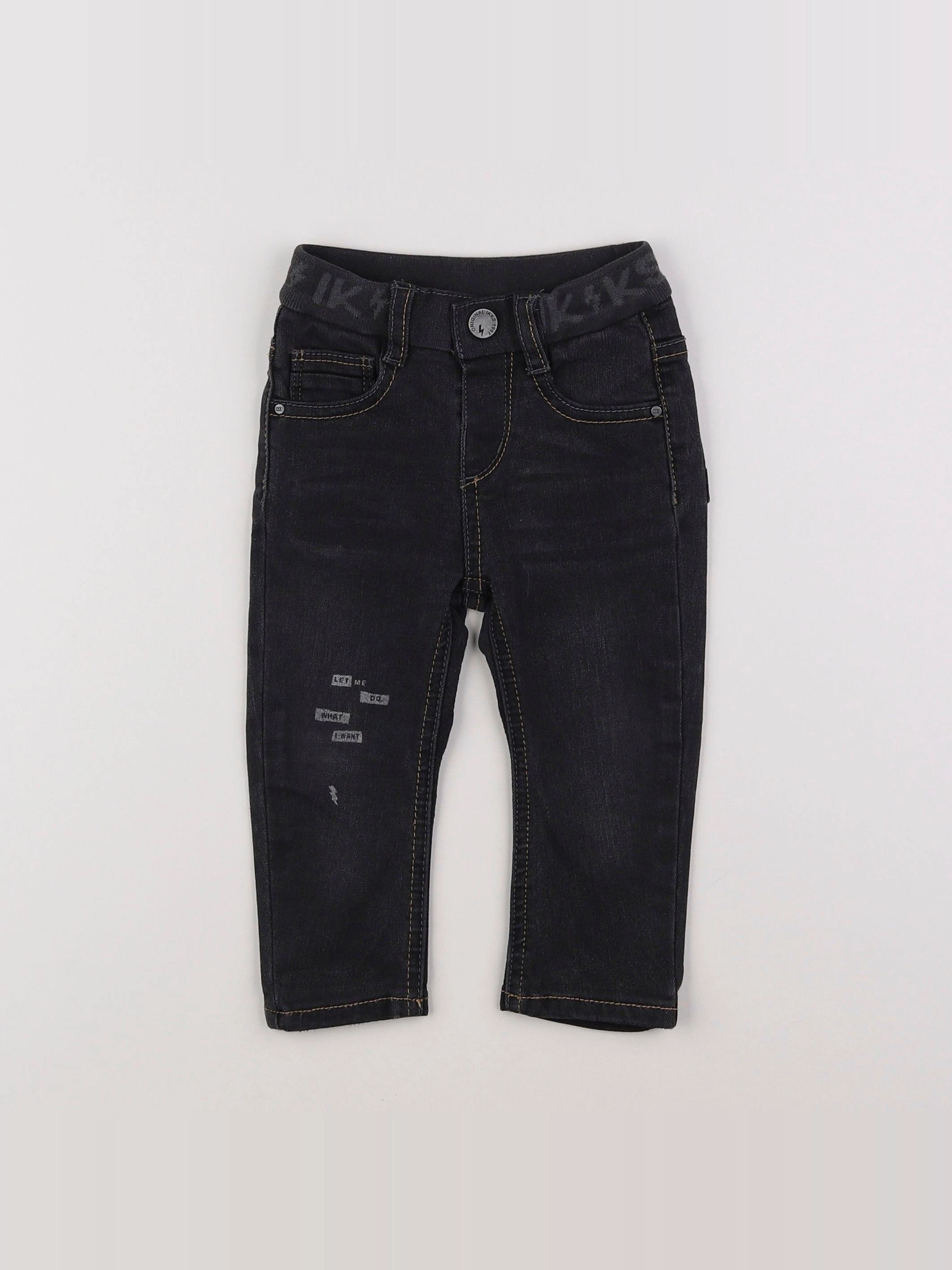 IKKS - jean noir - 12 mois