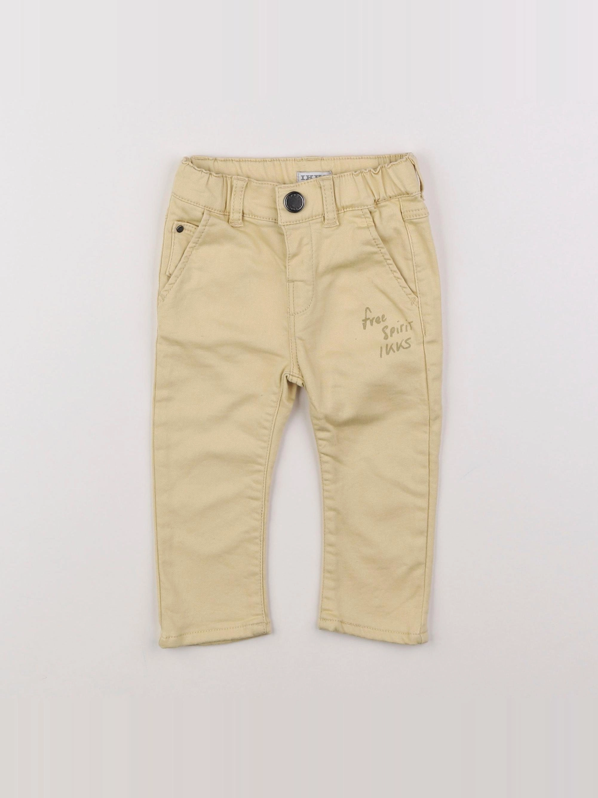 IKKS - pantalon jaune - 12 mois