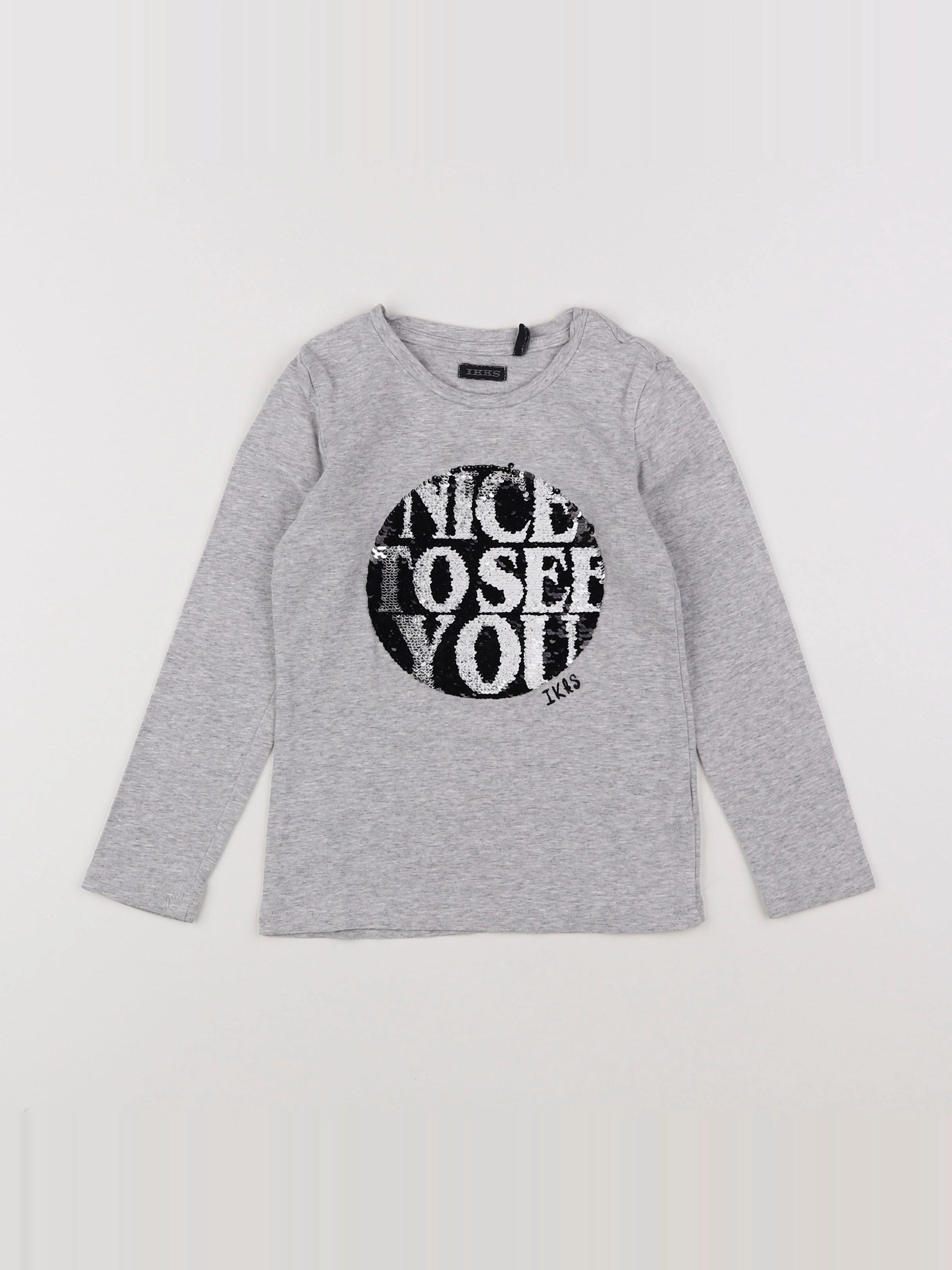 IKKS - tee-shirt gris - 5 ans