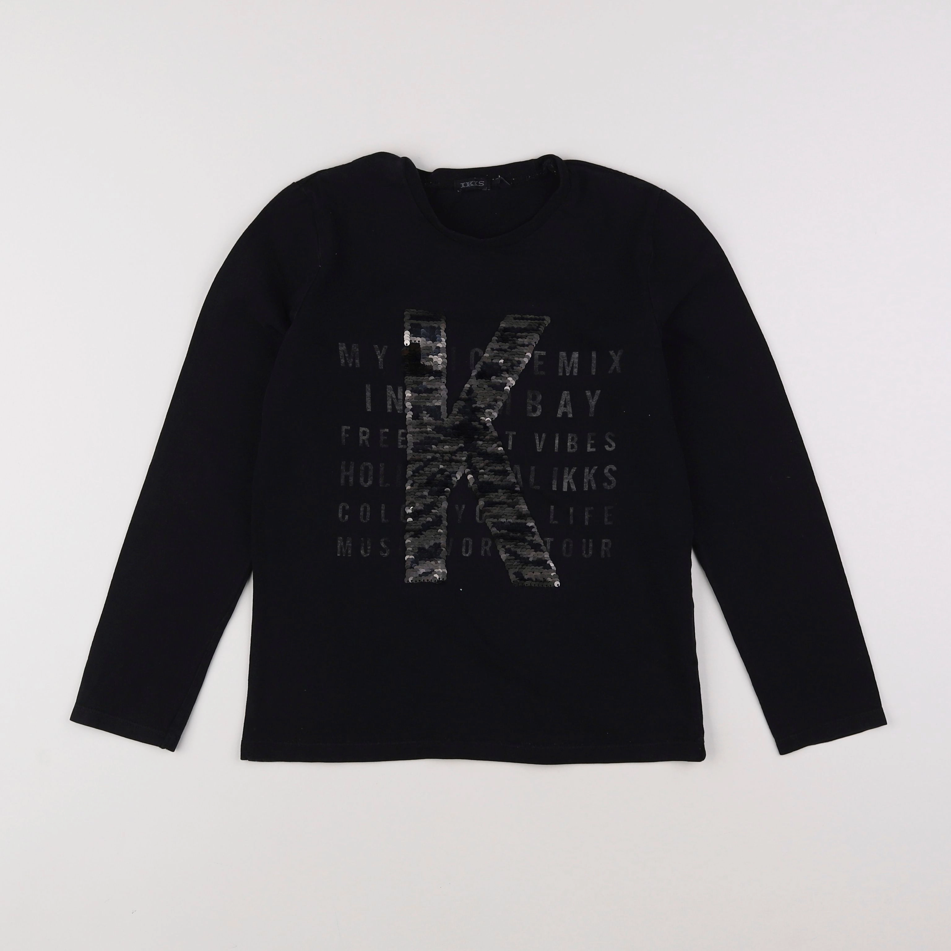 IKKS - tee-shirt noir - 10 ans