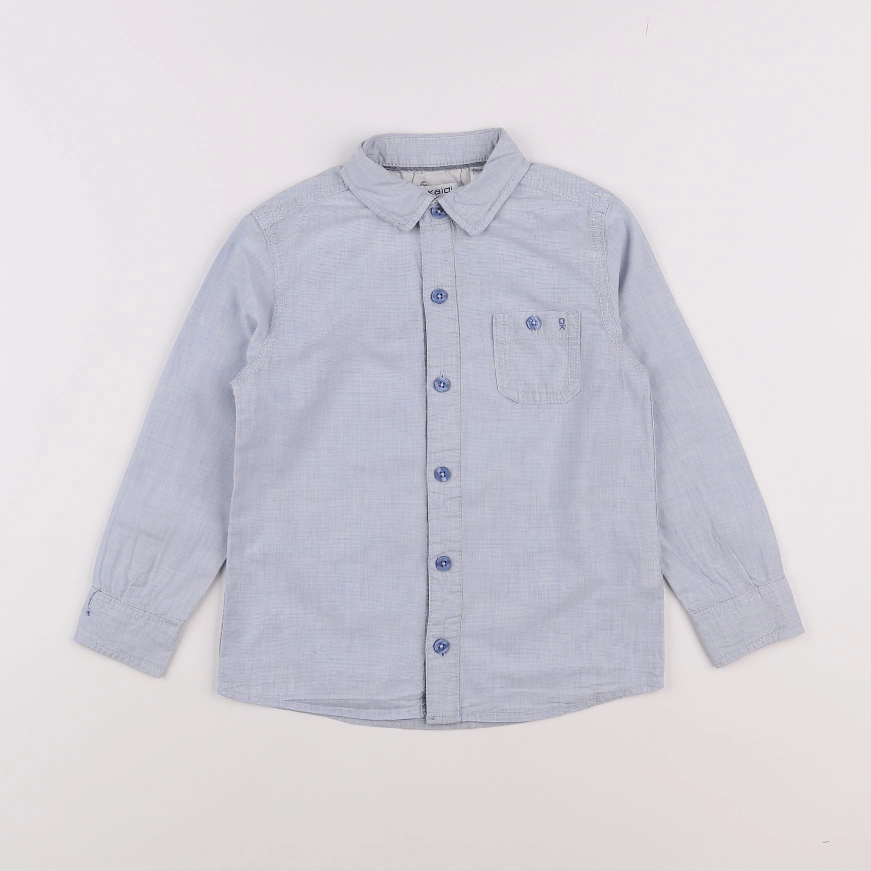 Okaidi - chemise bleu - 5 ans