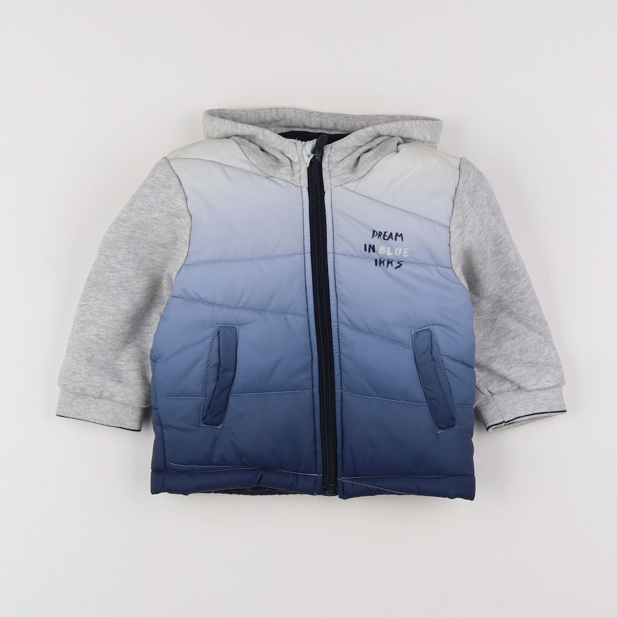 IKKS - doudoune bleu - 12 mois