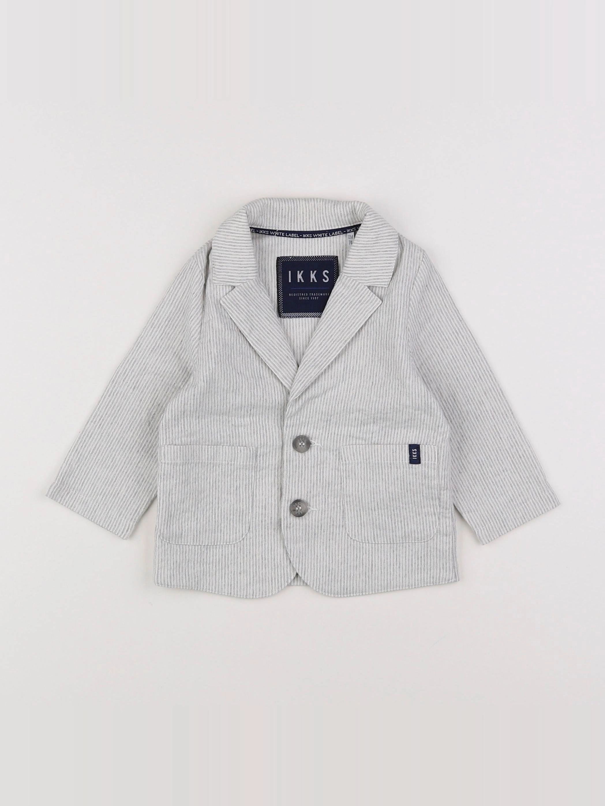 IKKS - gilet gris - 12 mois