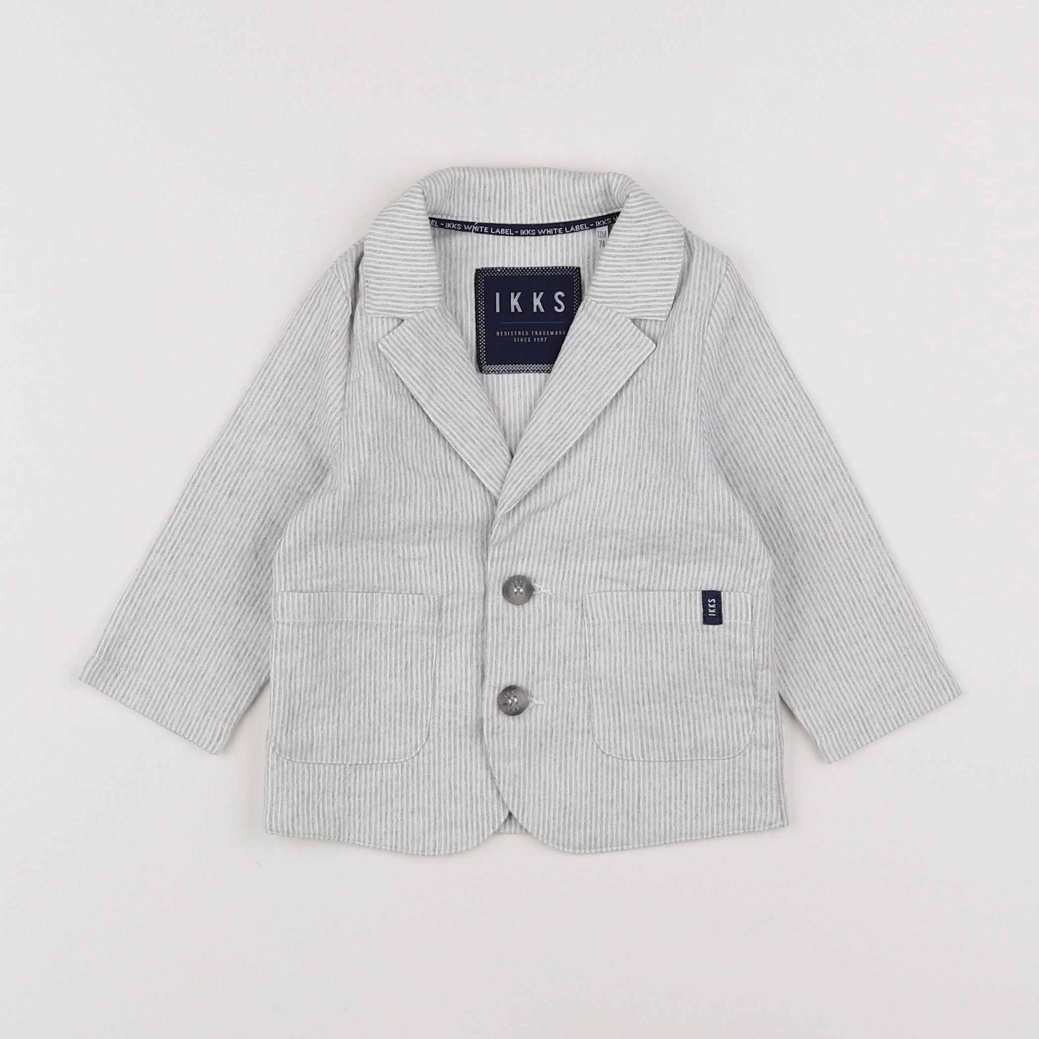 IKKS - gilet gris - 12 mois