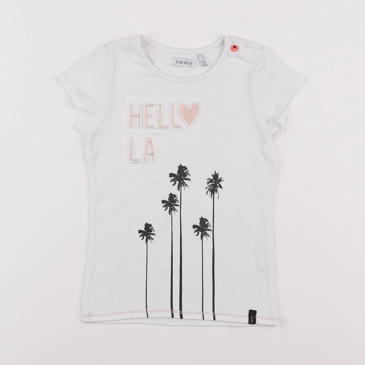 IKKS - tee-shirt blanc - 2 ans