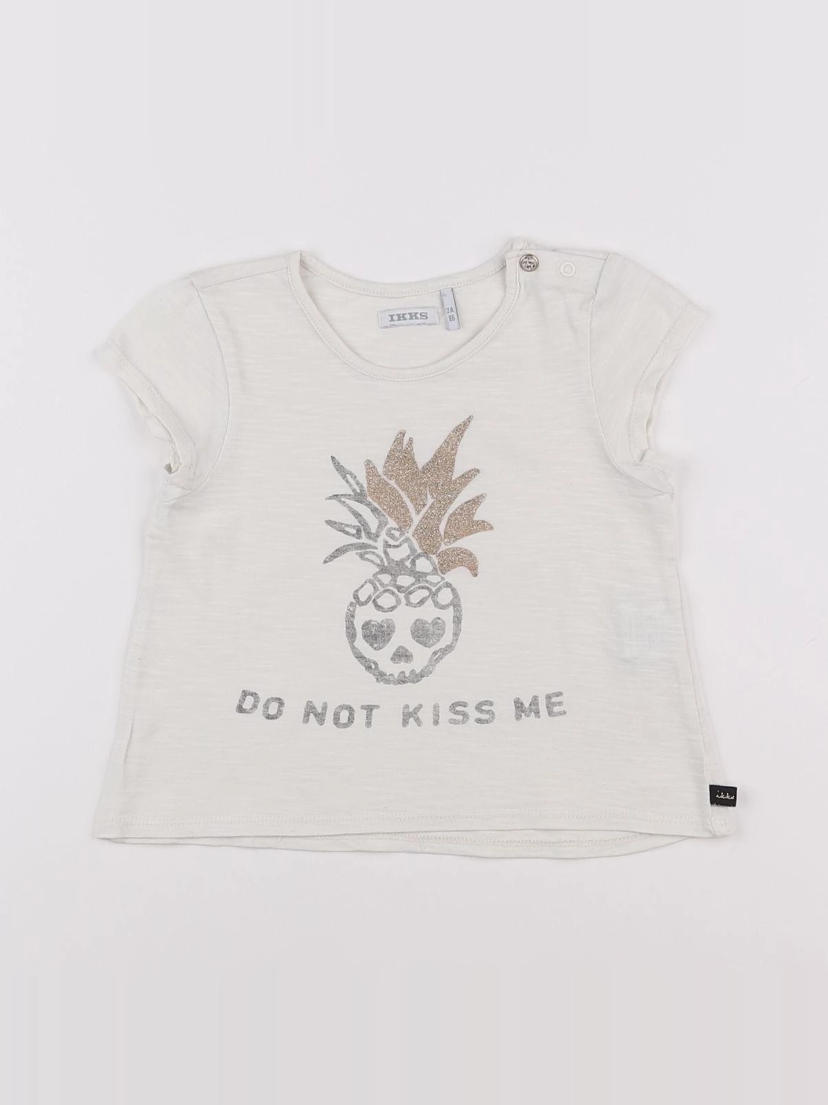 IKKS - tee-shirt beige - 2 ans
