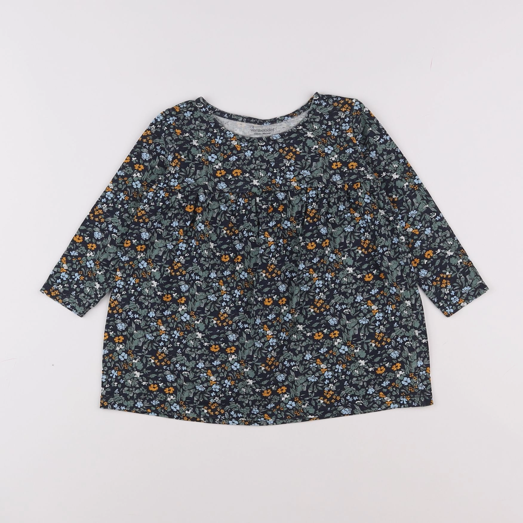 Vertbaudet - robe vert - 2 ans