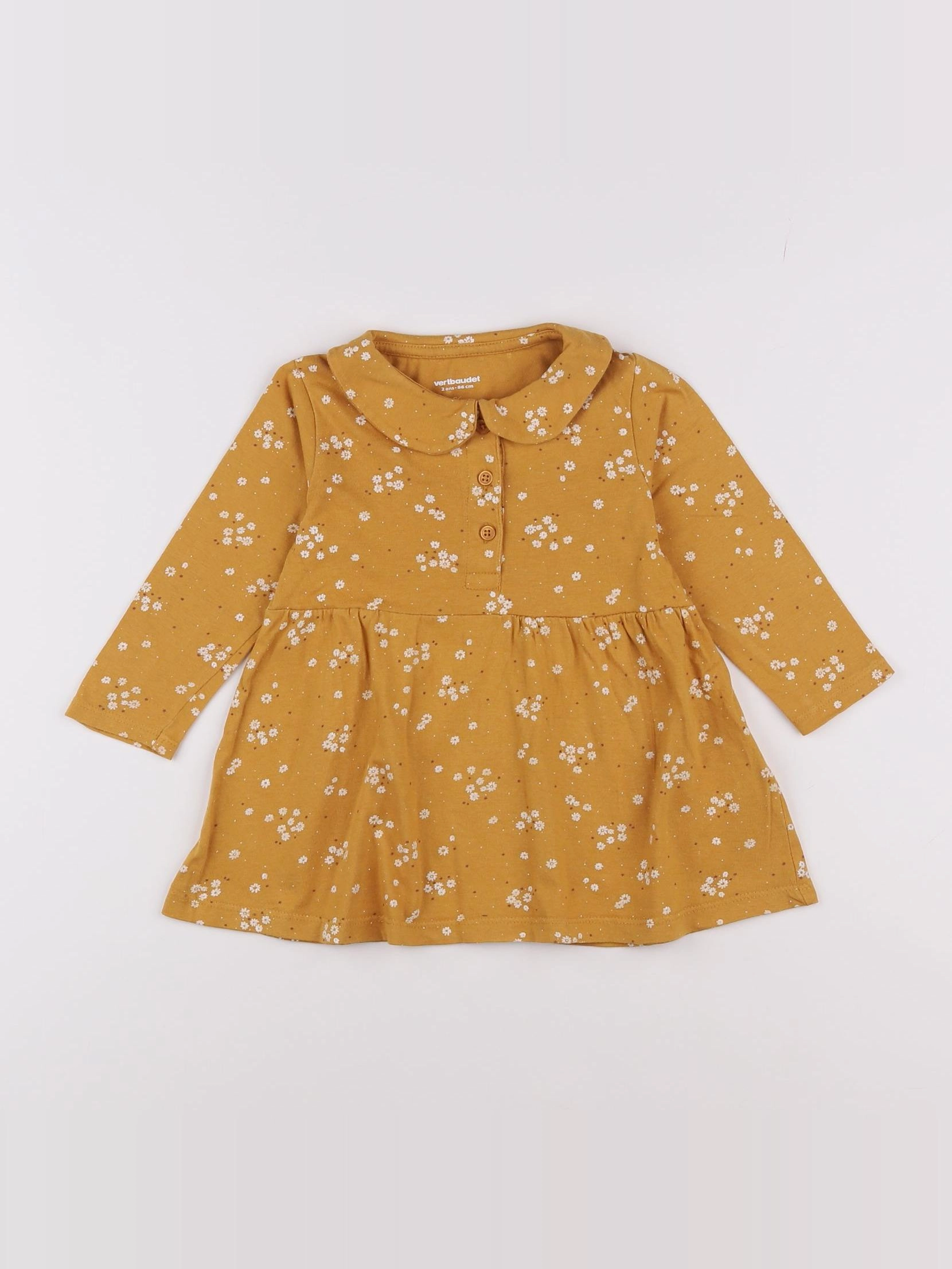 Vertbaudet - robe jaune - 2 ans