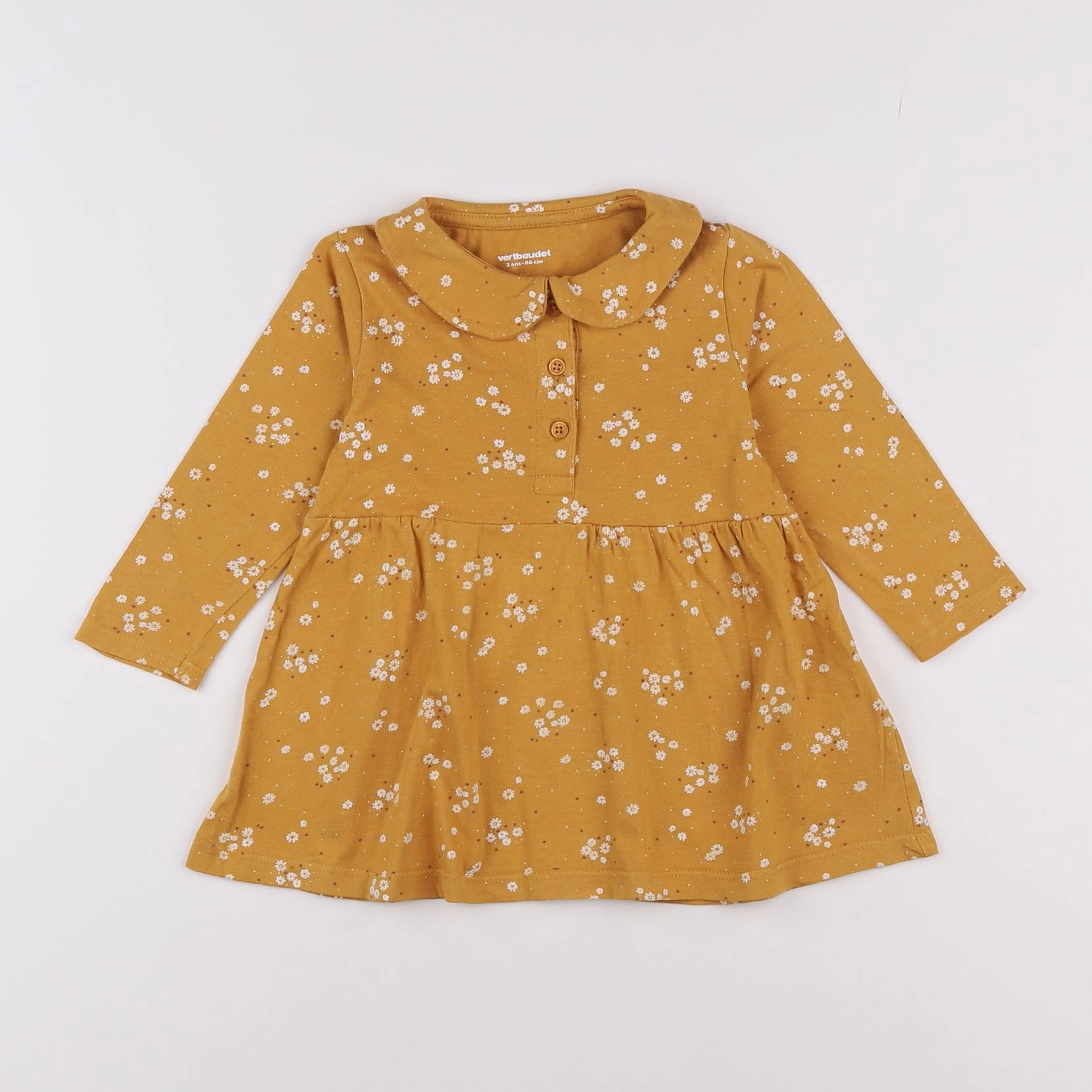 Vertbaudet - robe jaune - 2 ans