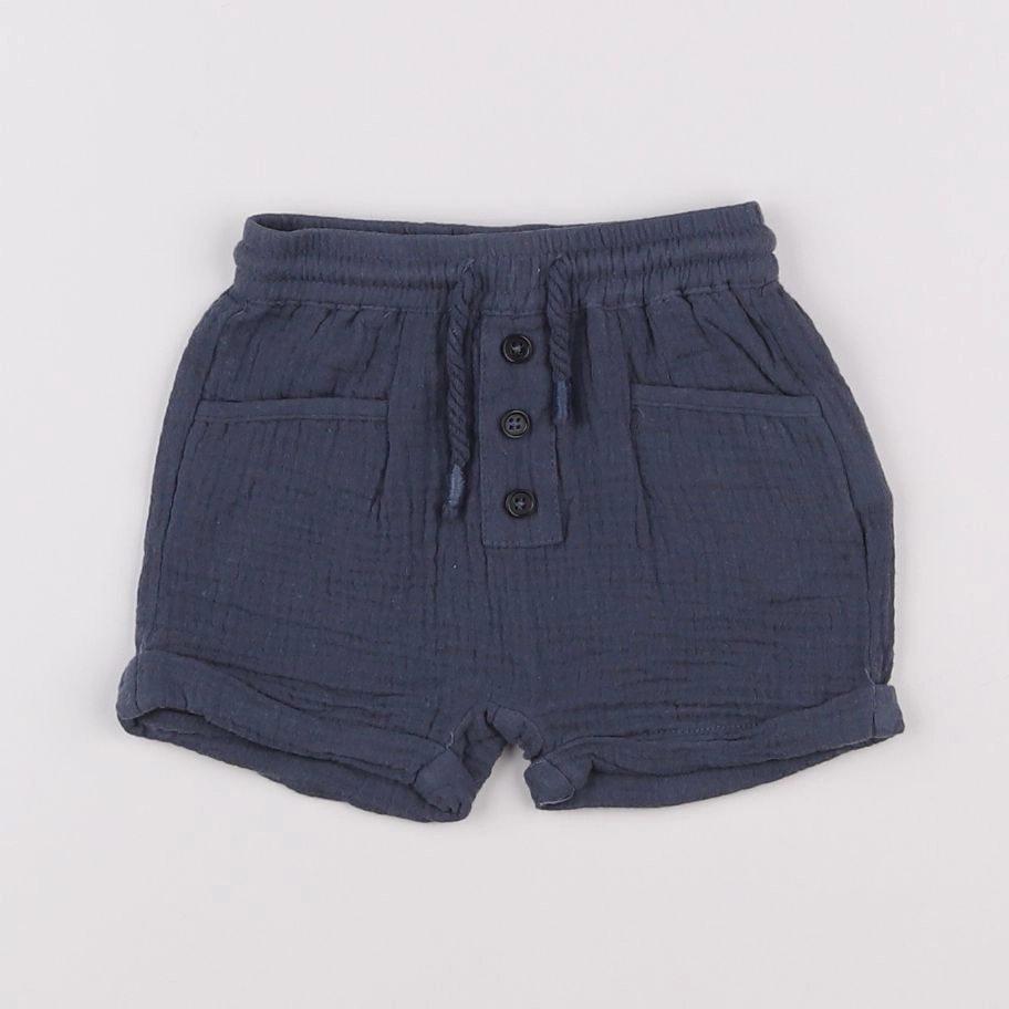 Vertbaudet - short bleu - 3 mois