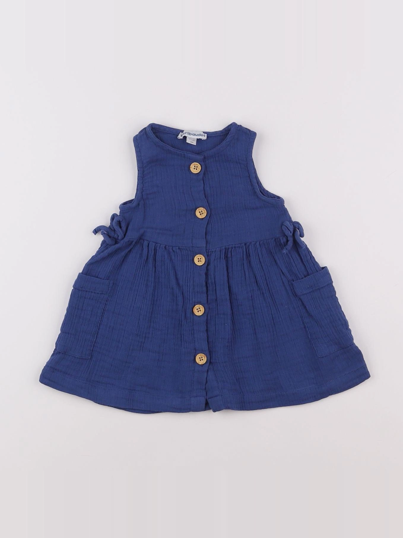 Vertbaudet - robe bleu - 9 mois