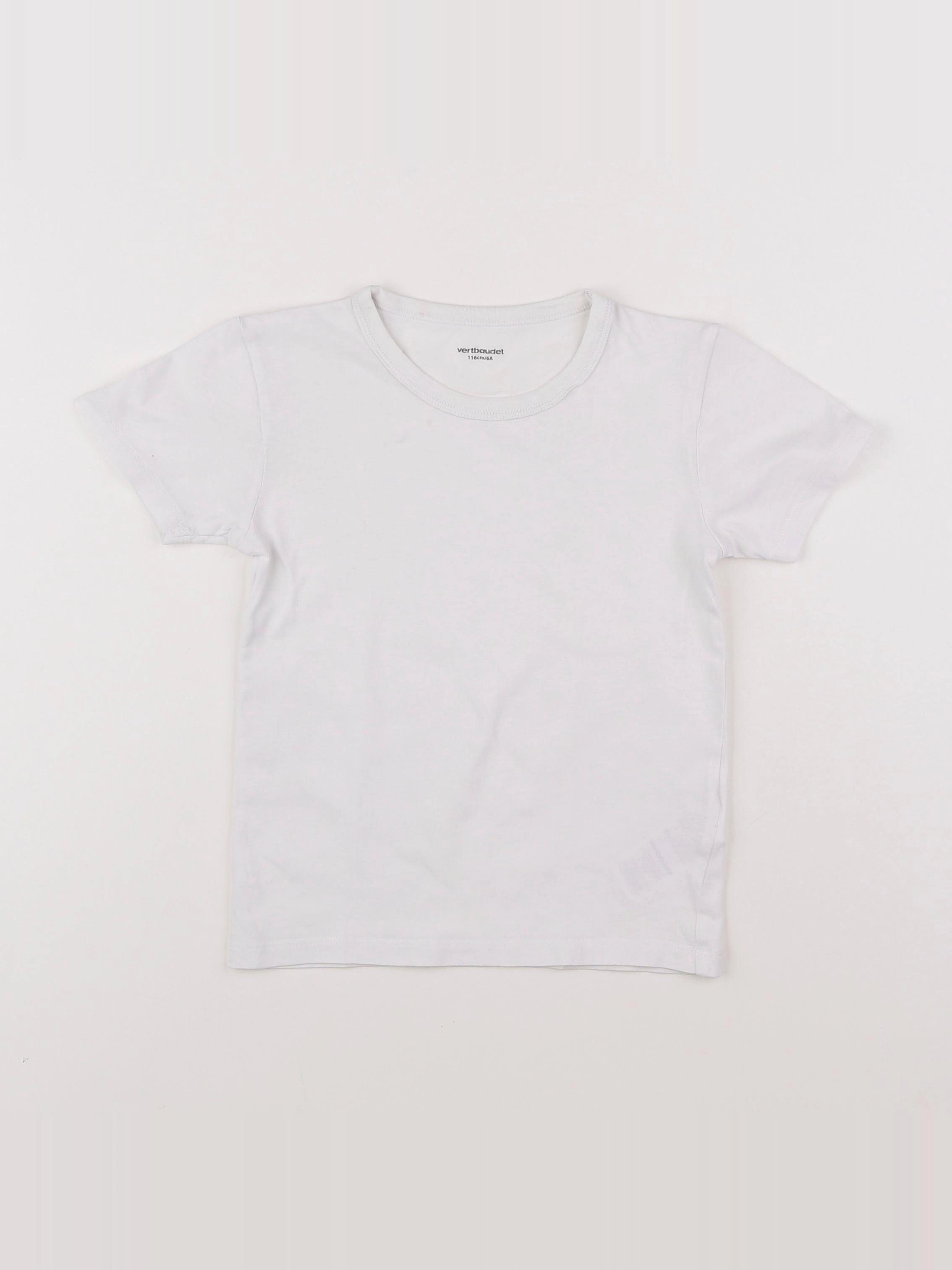 Vertbaudet - maillot de corps blanc - 6 ans