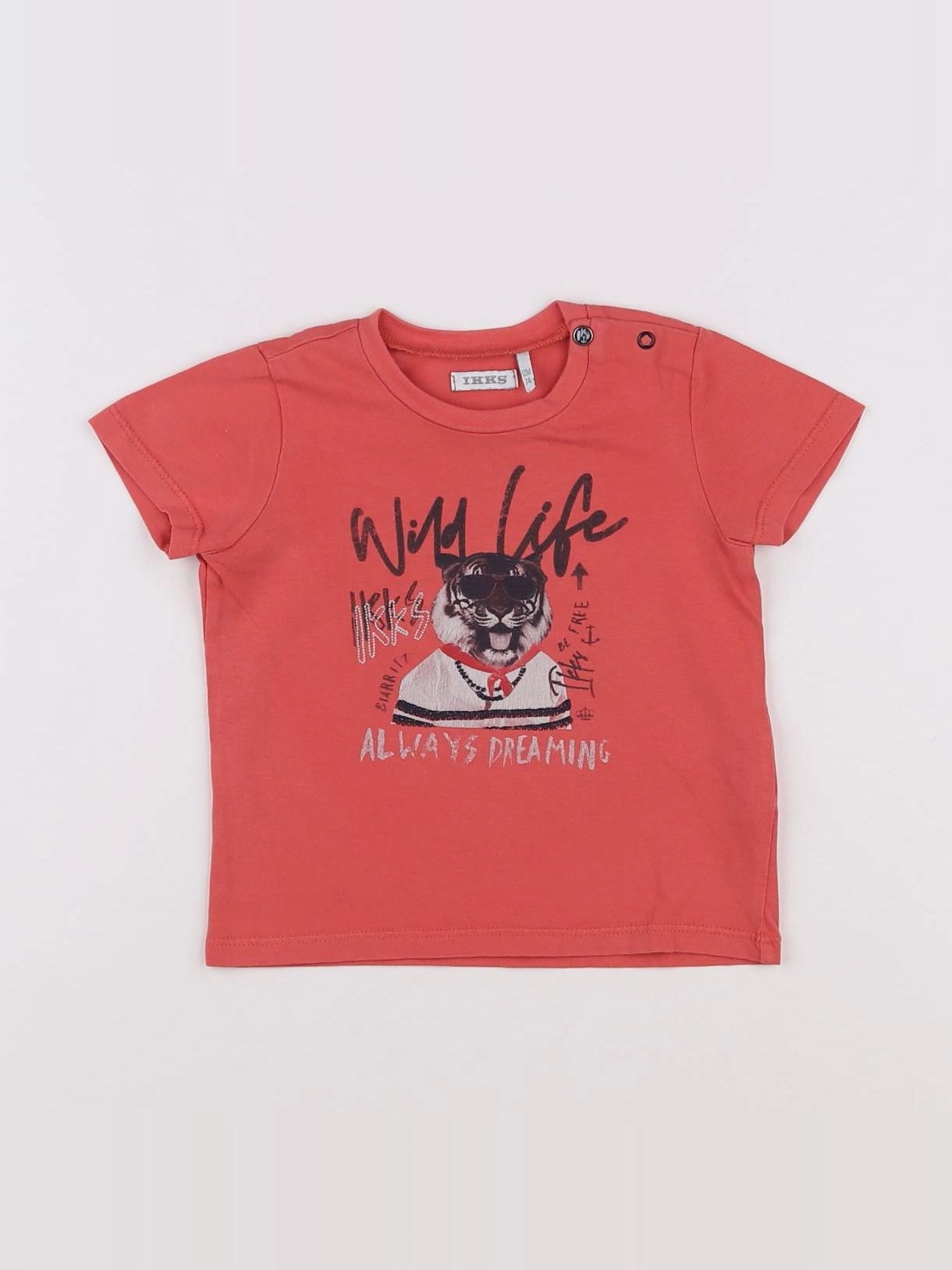 IKKS - tee-shirt orange - 12 mois
