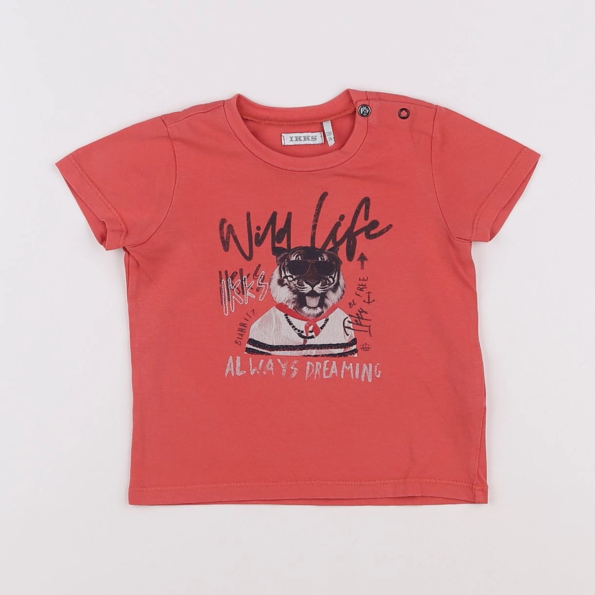 IKKS - tee-shirt orange - 12 mois