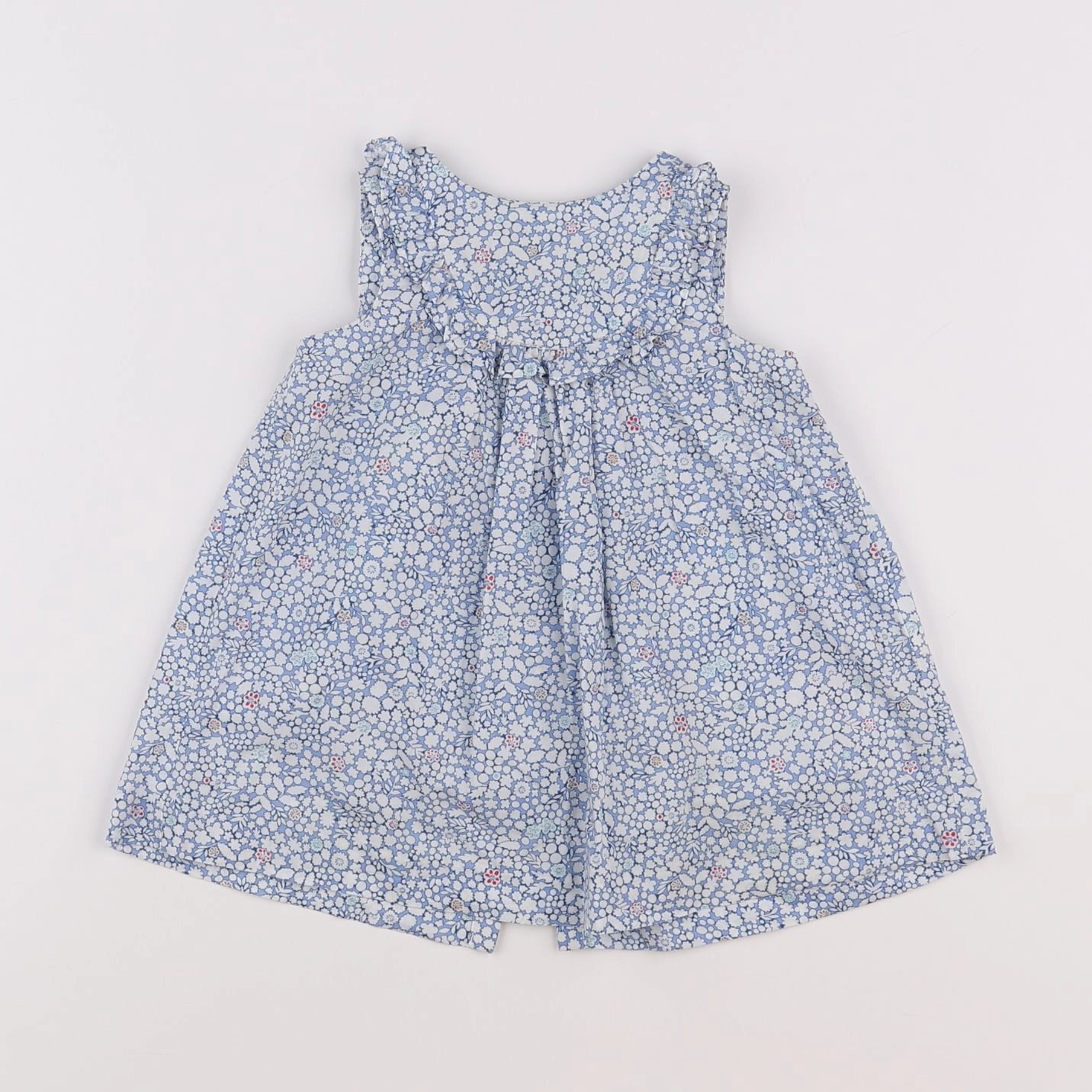 Jacadi - robe bleu, blanc - 12 mois