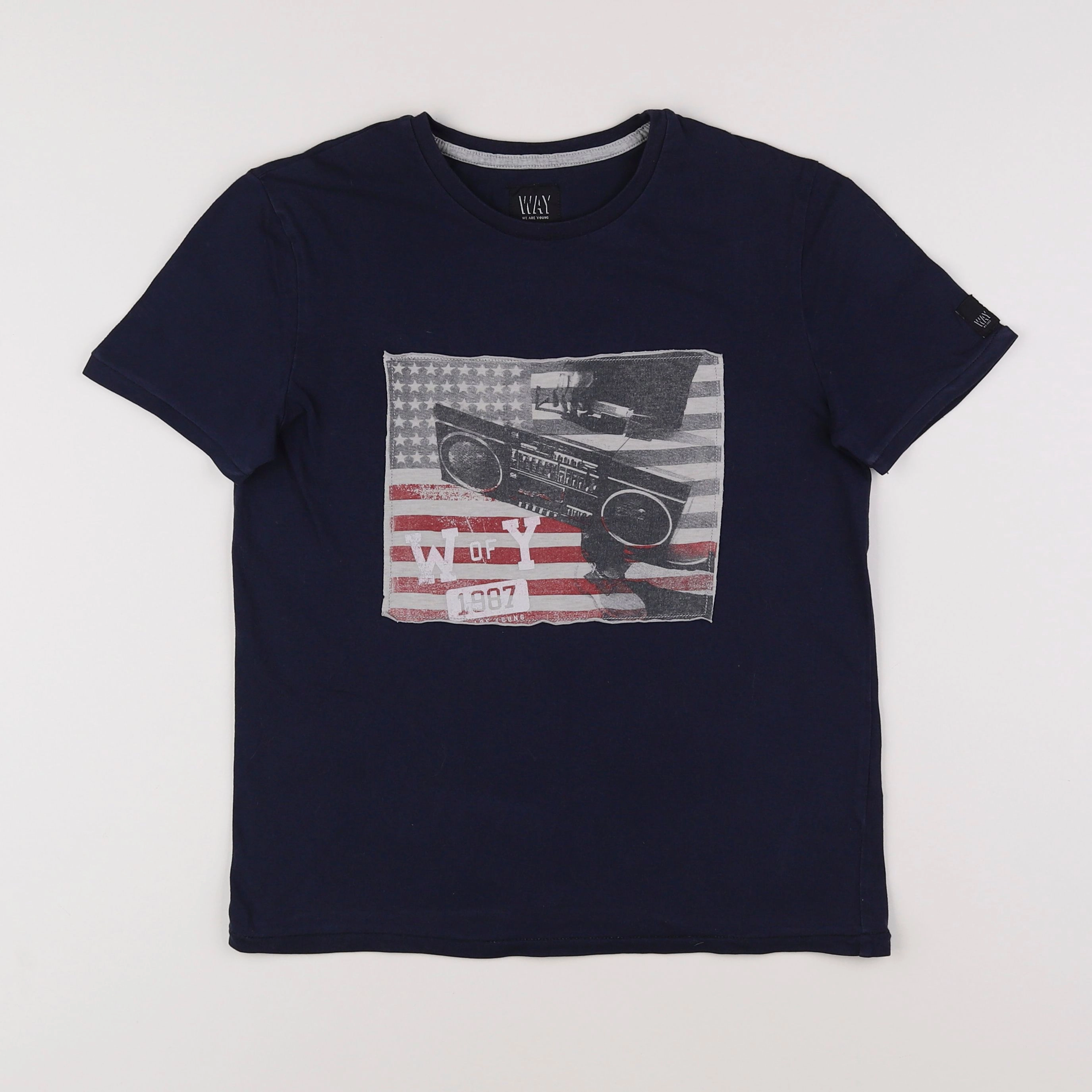 IKKS - tee-shirt bleu - 10 ans