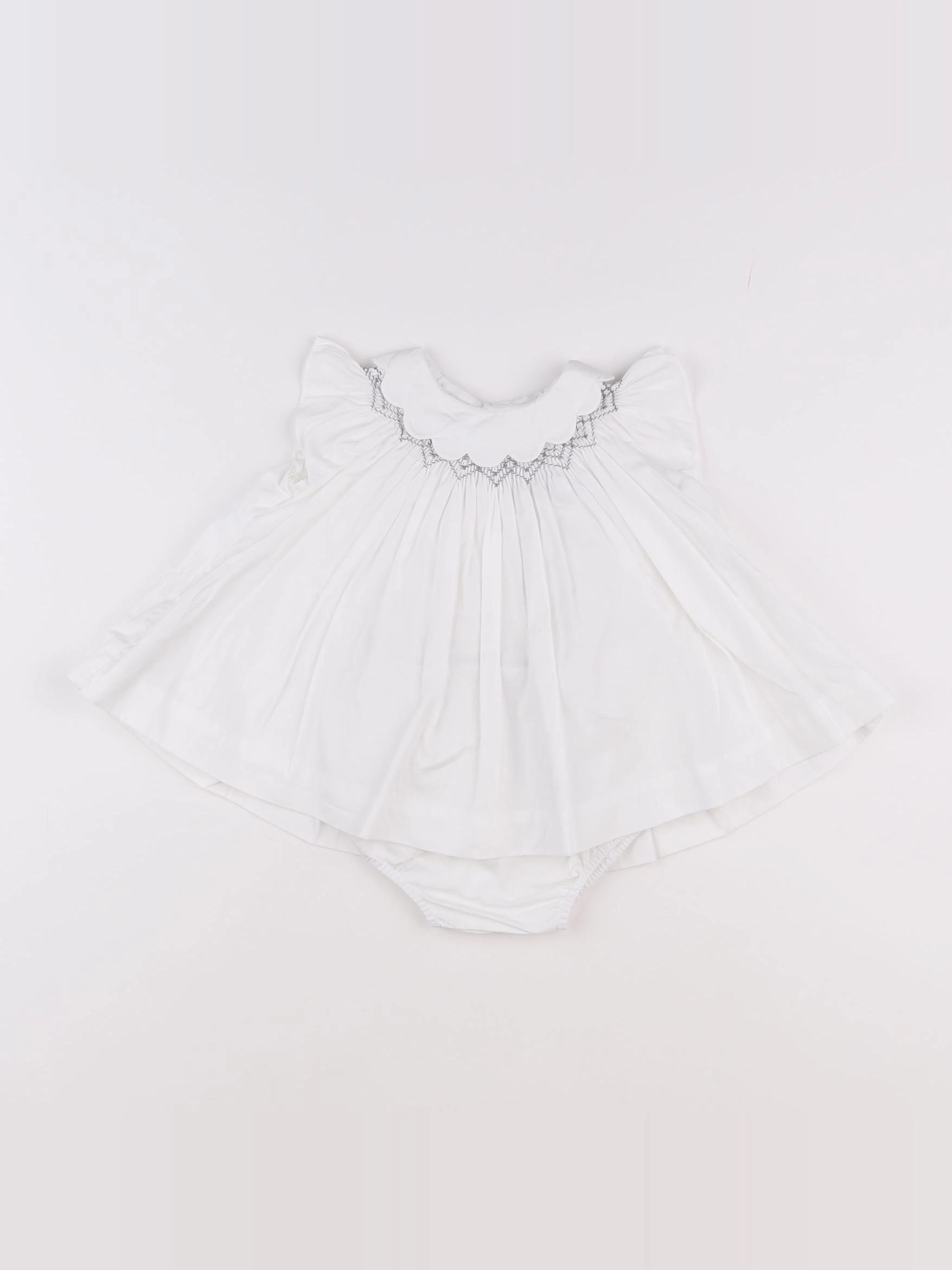 Jacadi - robe blanc - 6 mois