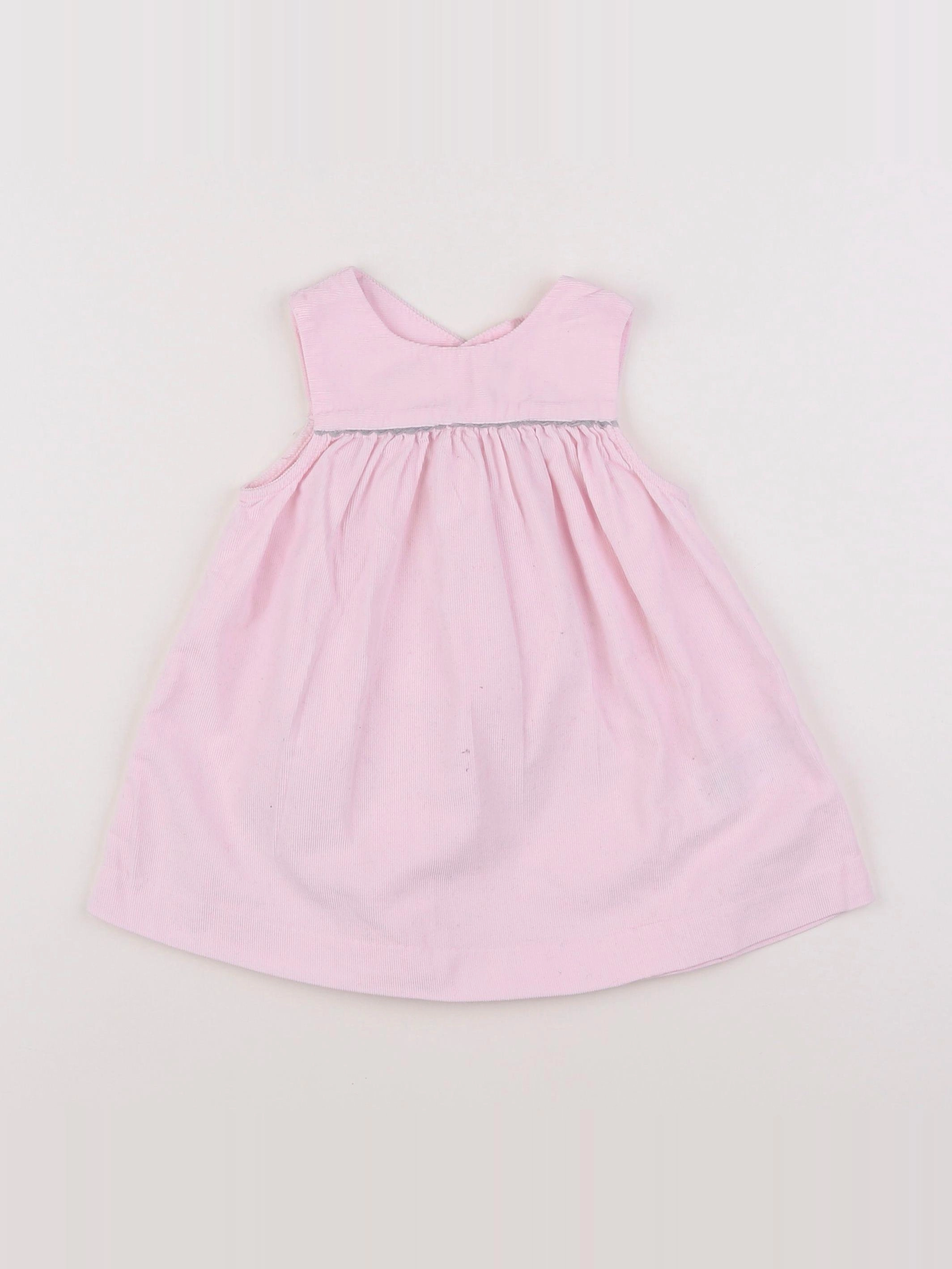 Jacadi - robe rose - 12 mois