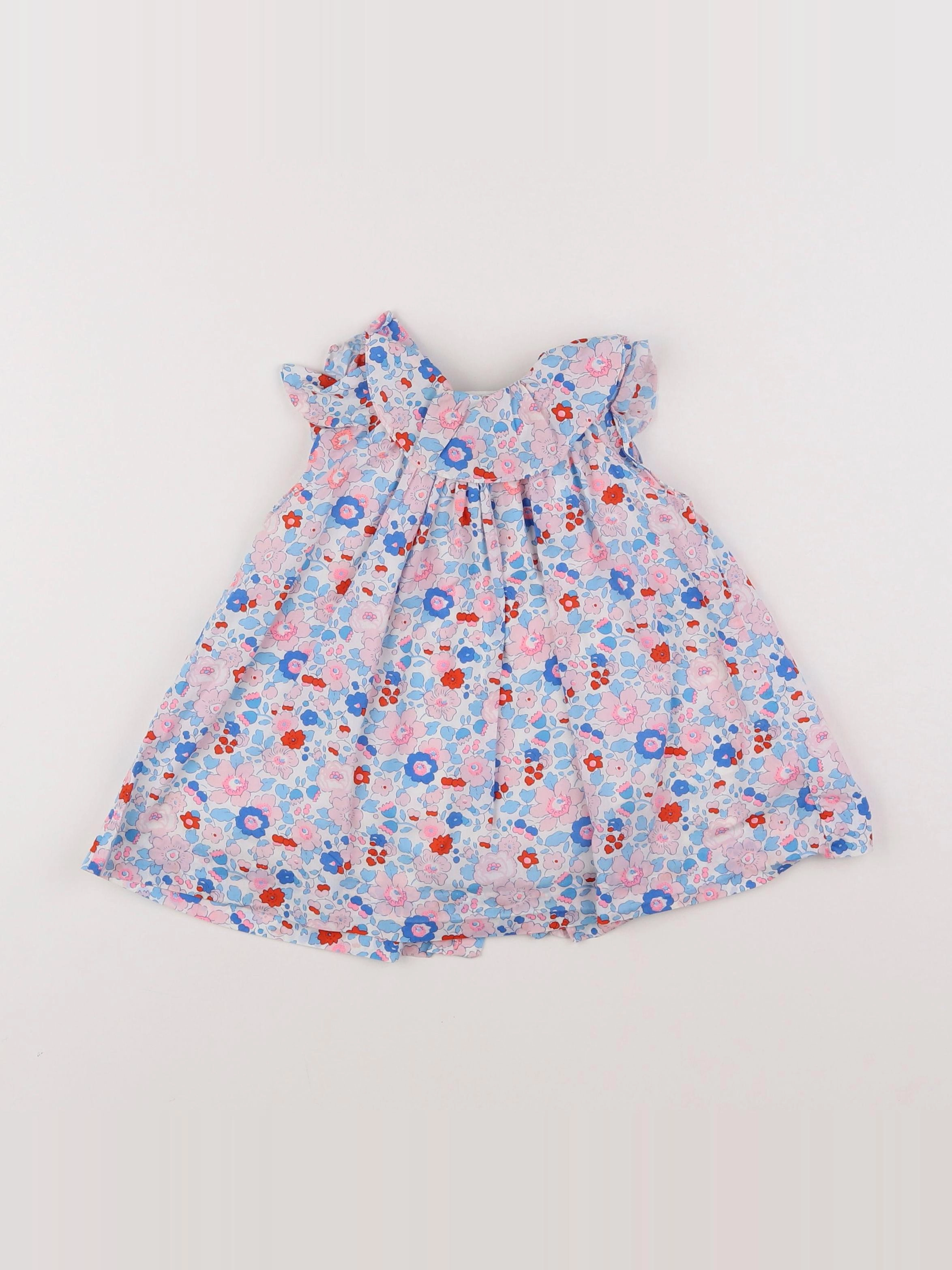 Jacadi - robe liberty multicolore - 12 mois
