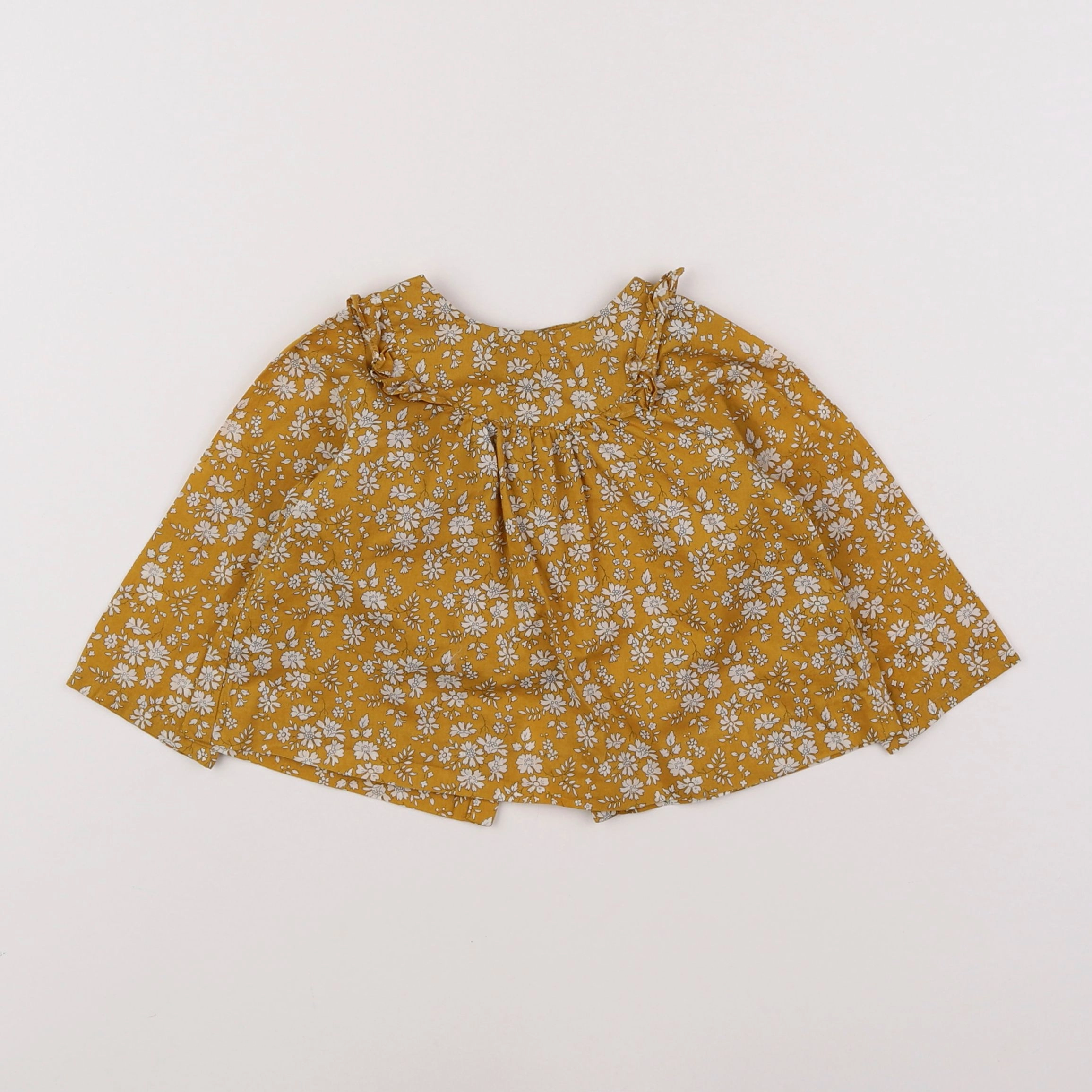 Jacadi - blouse liberty jaune - 12 mois