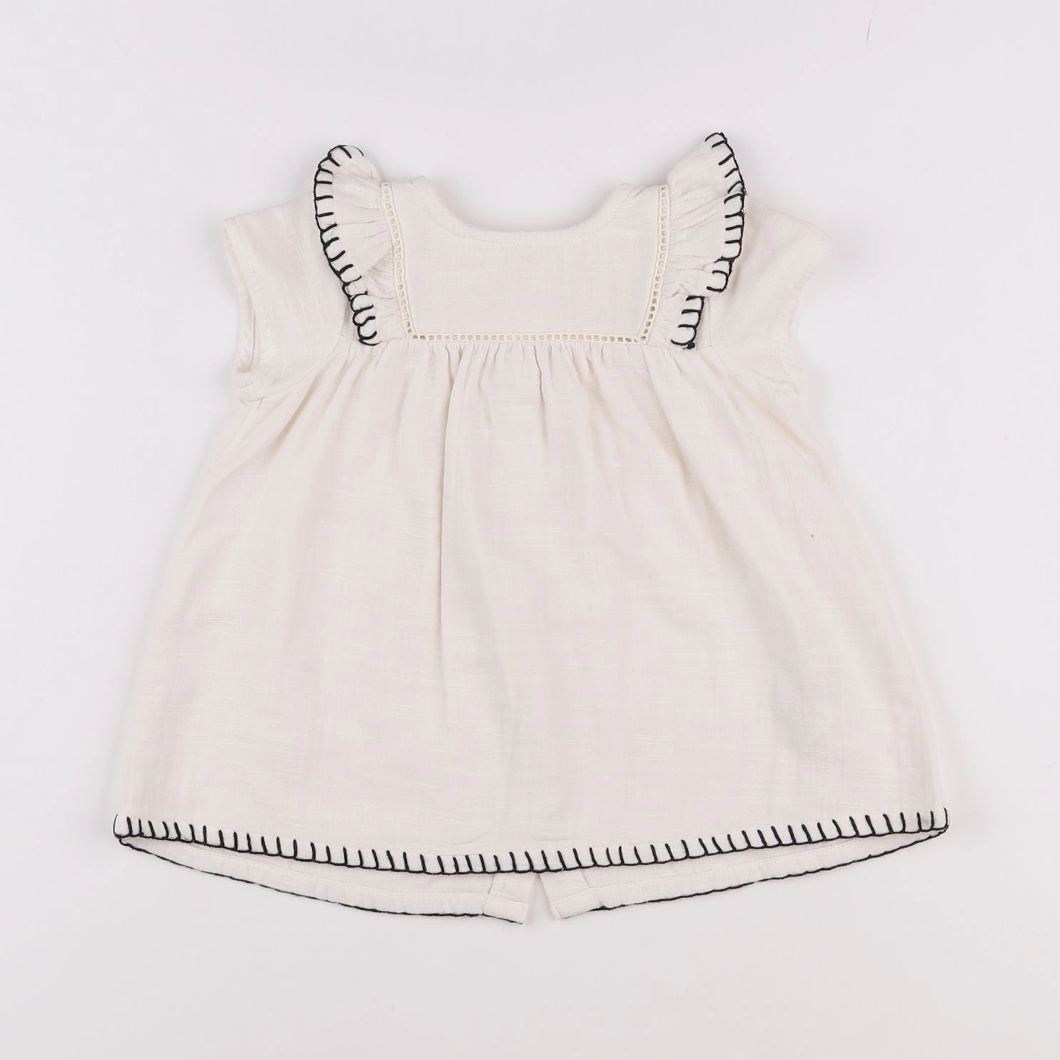 Vertbaudet - robe beige - 3 mois