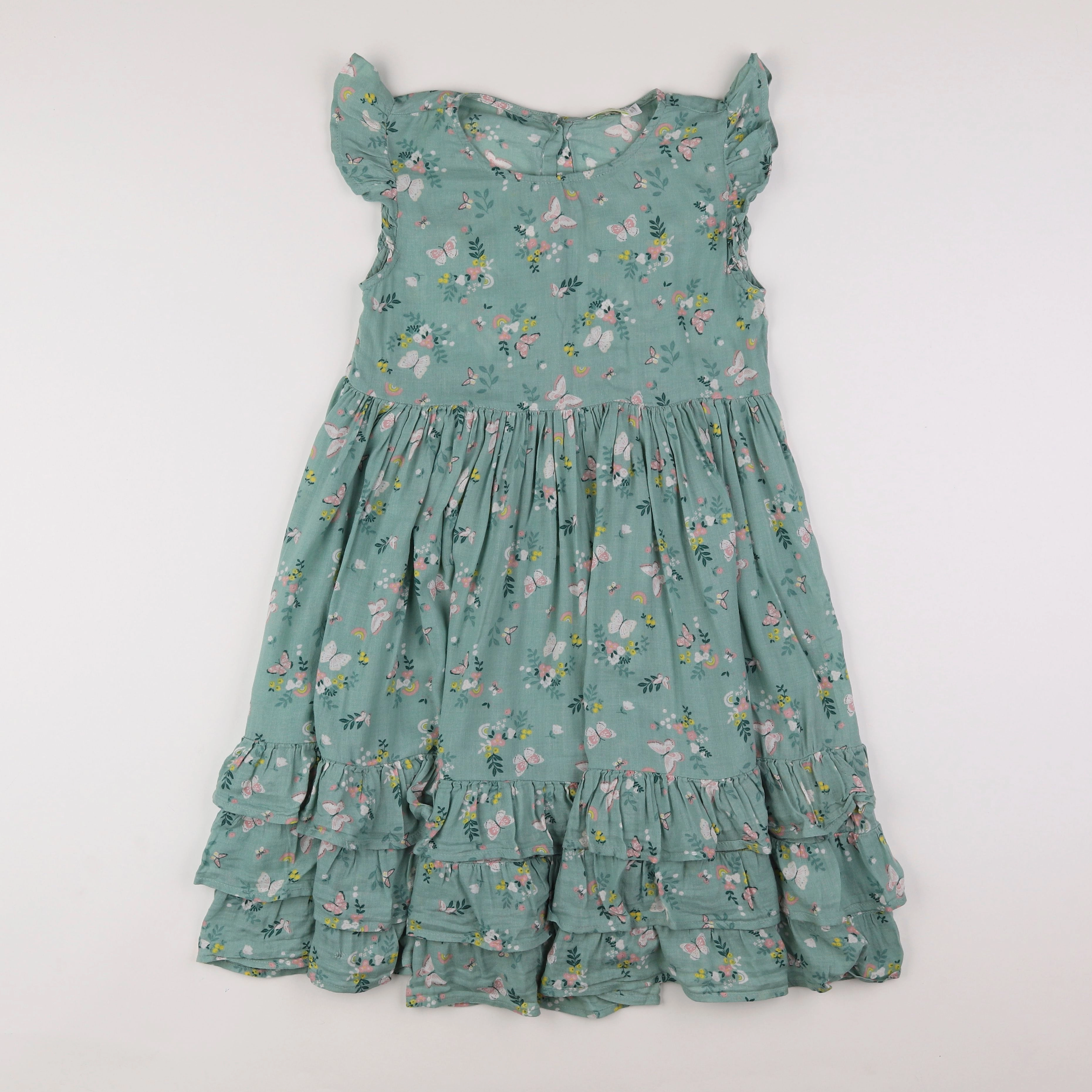 Vertbaudet - robe vert - 11/12 ans