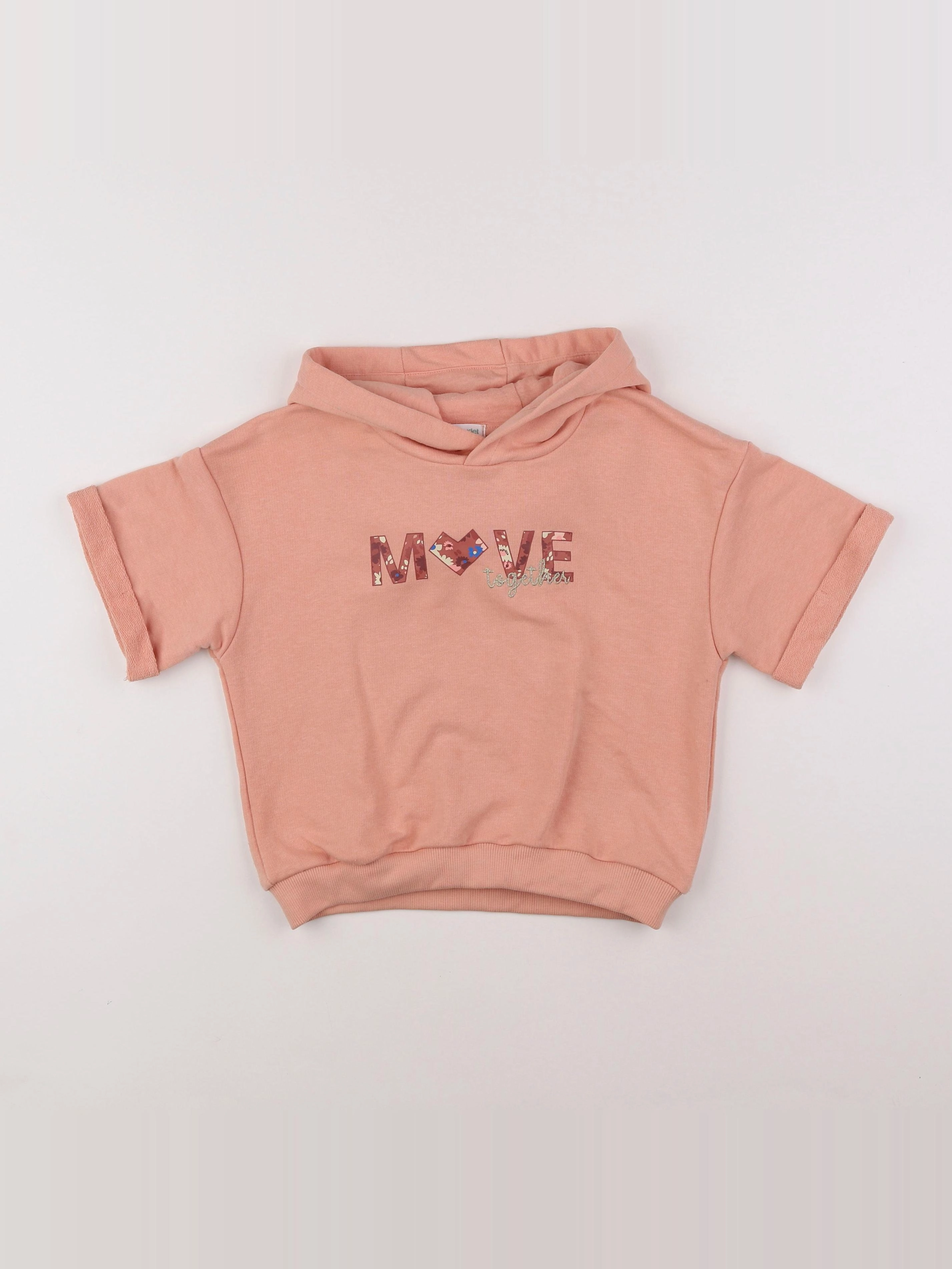 Vertbaudet - sweat rose - 6 ans