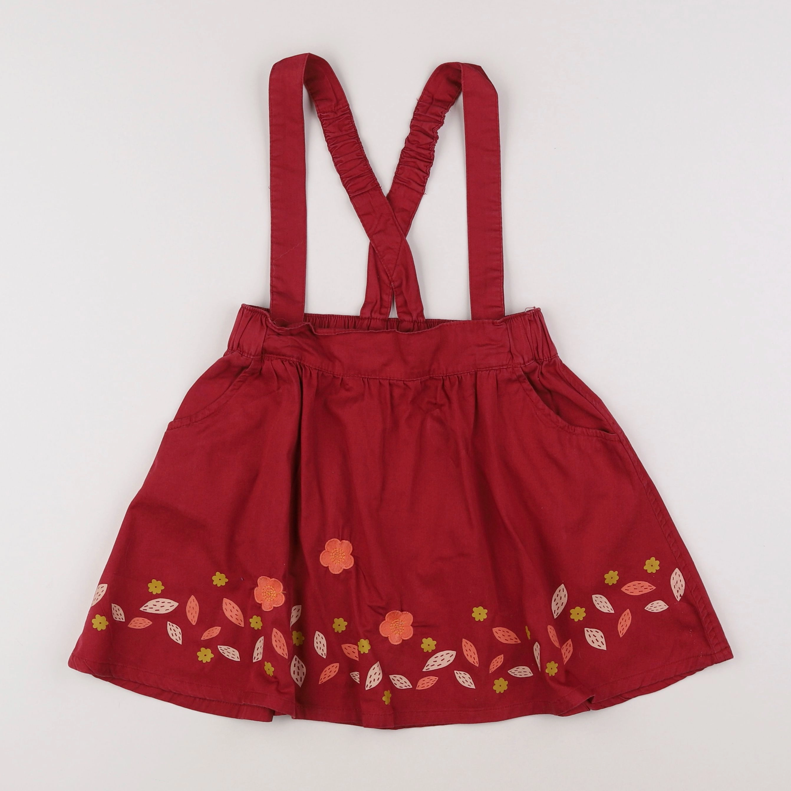 Vertbaudet - jupe rouge - 8 ans