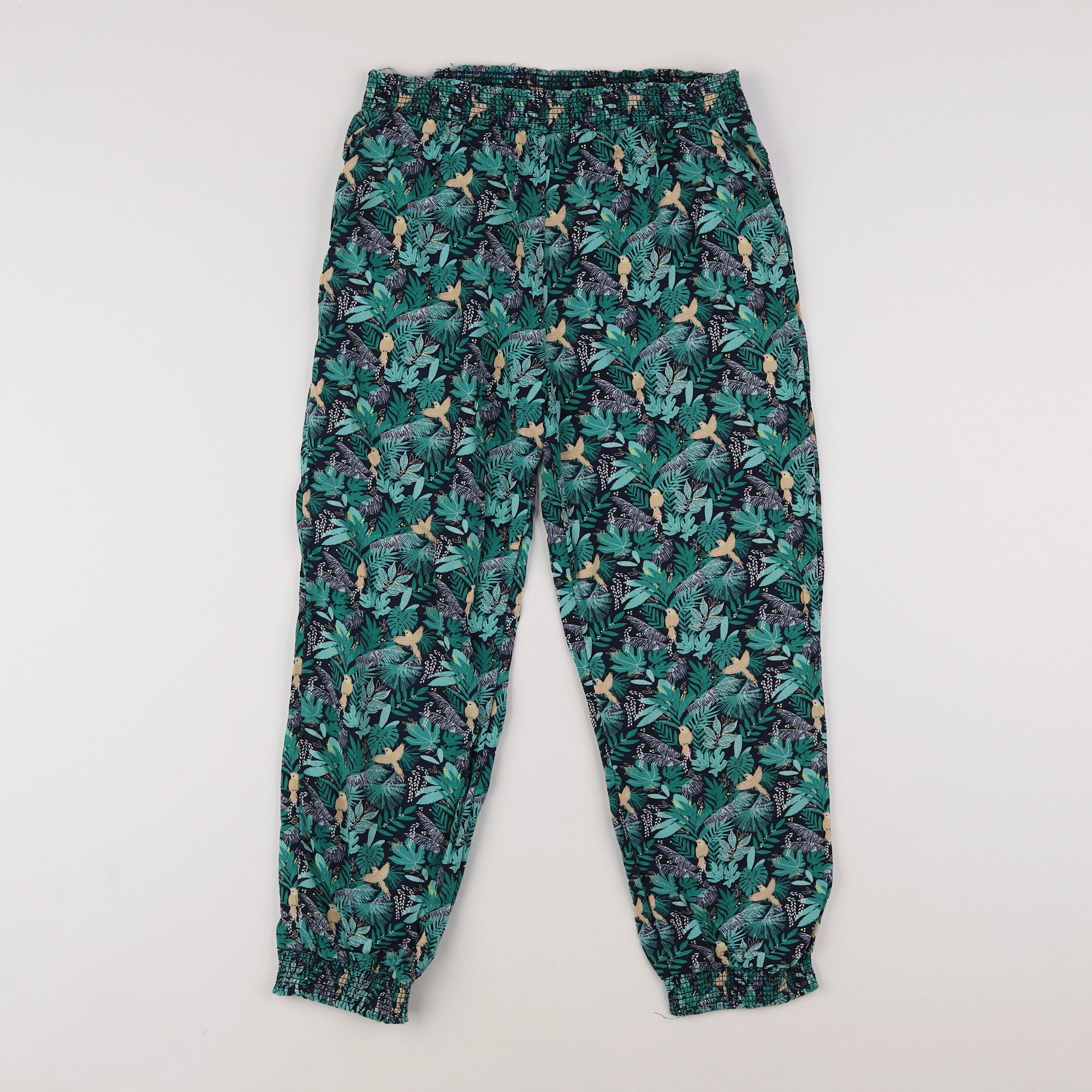 Vertbaudet - pantalon vert - 11/12 ans