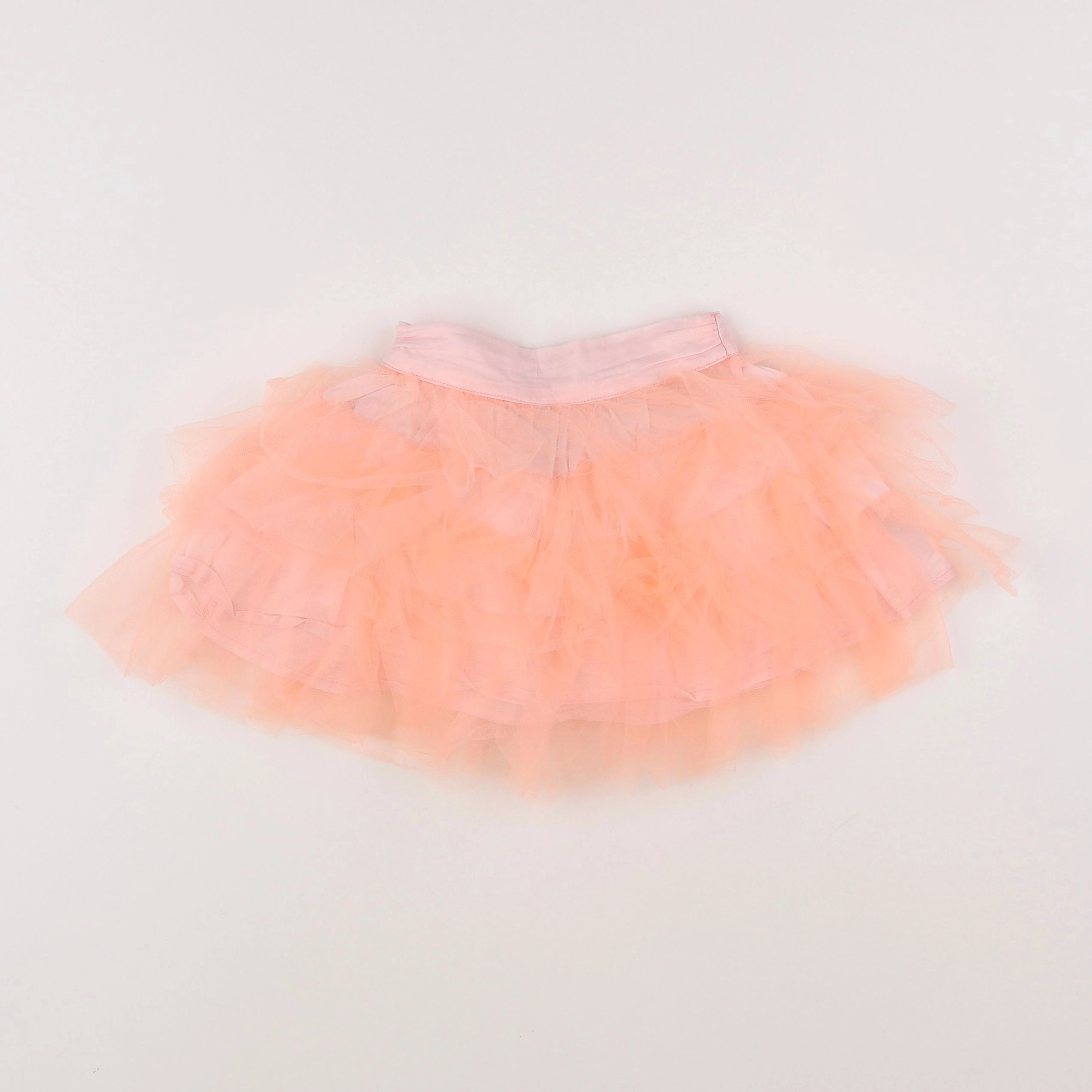Vertbaudet - jupe orange - 12 mois
