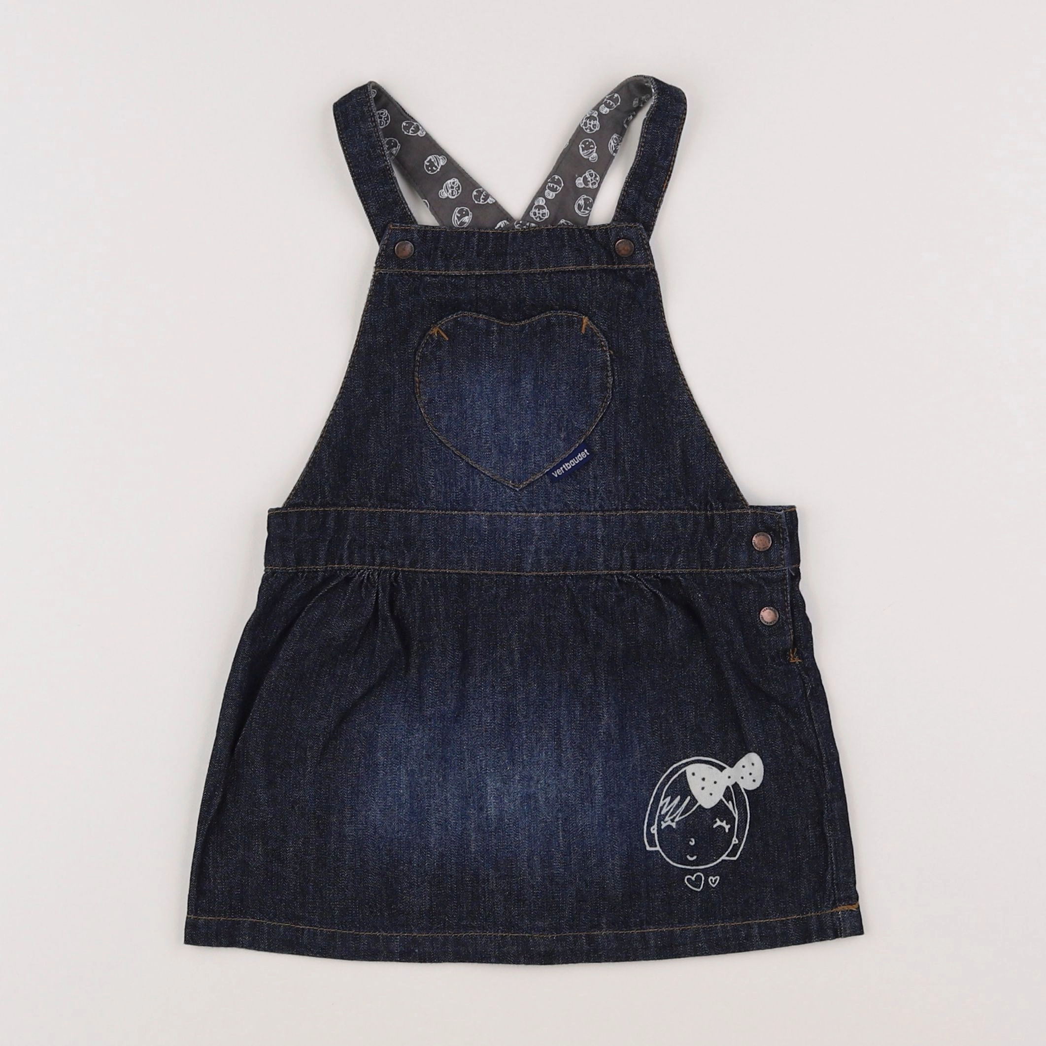 Vertbaudet - robe bleu - 3 ans