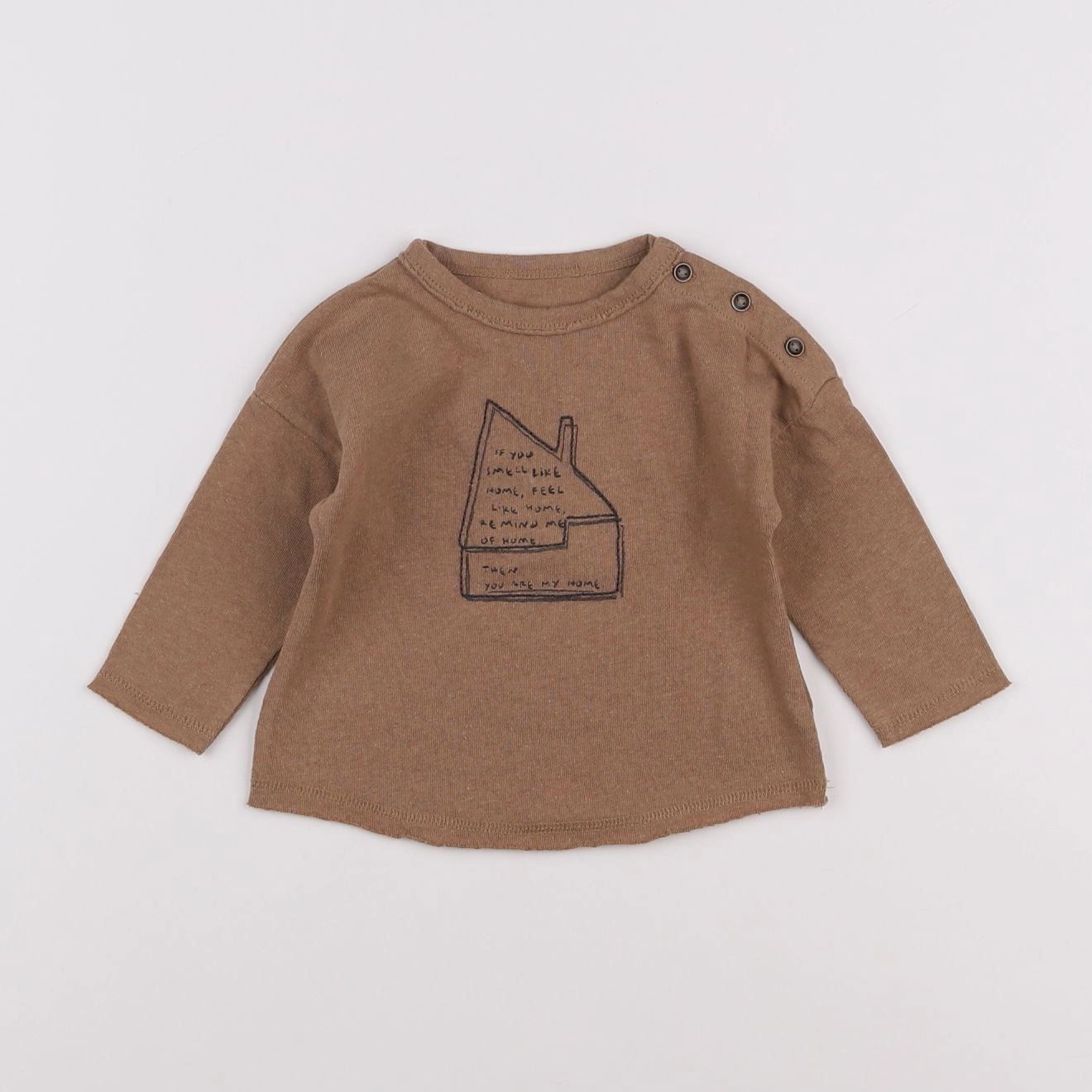 Play Up - tee-shirt marron - 3 mois