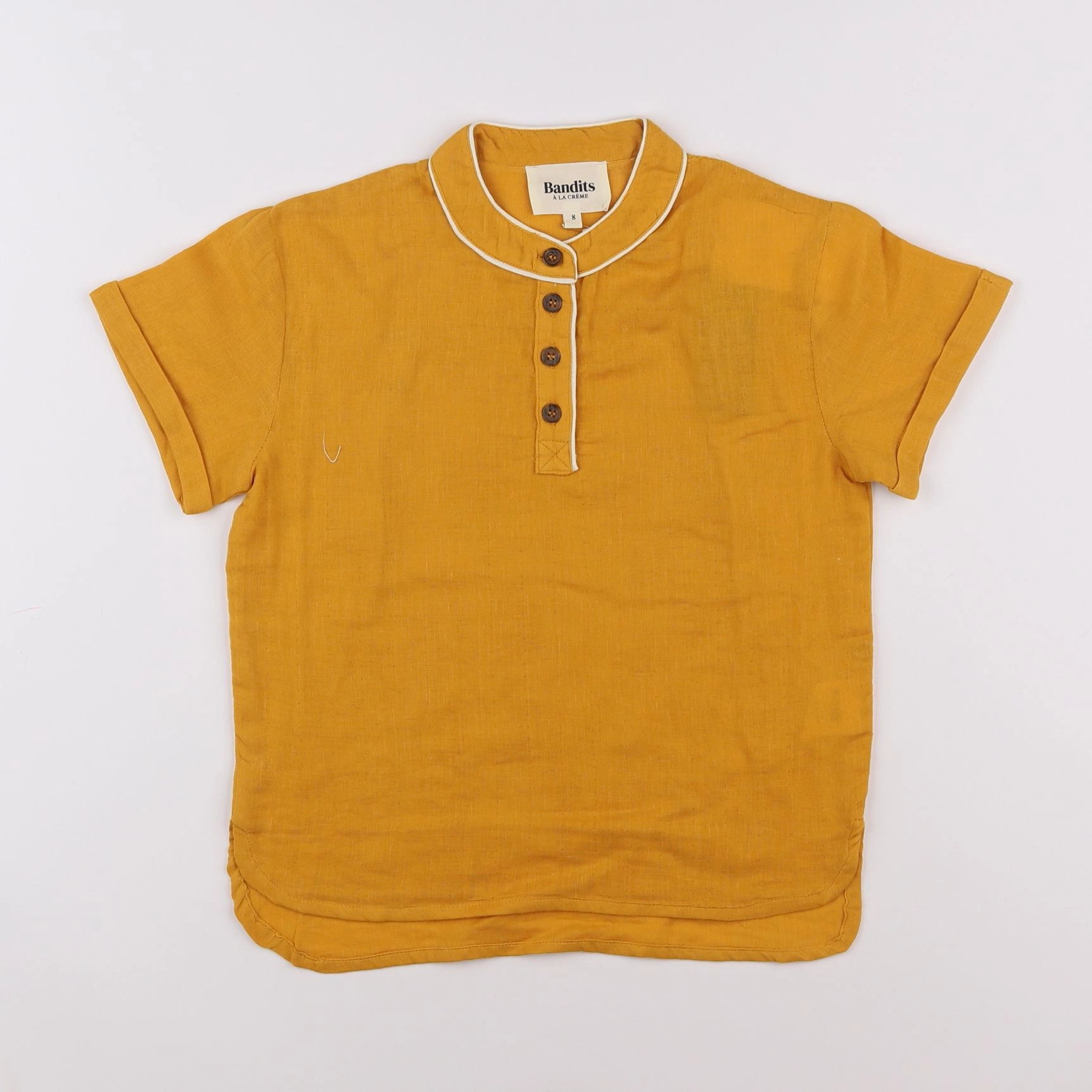 Bandits à la crème - chemise jaune - 8 ans