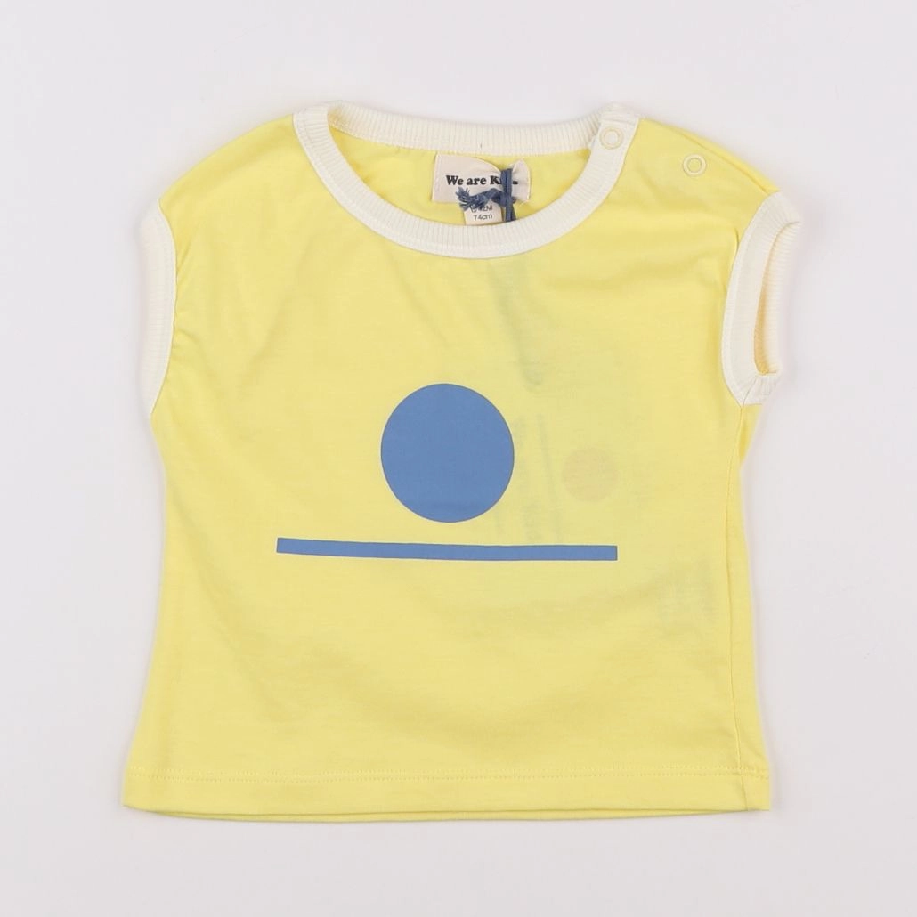 We are kids - tee-shirt jaune - 6/12 mois