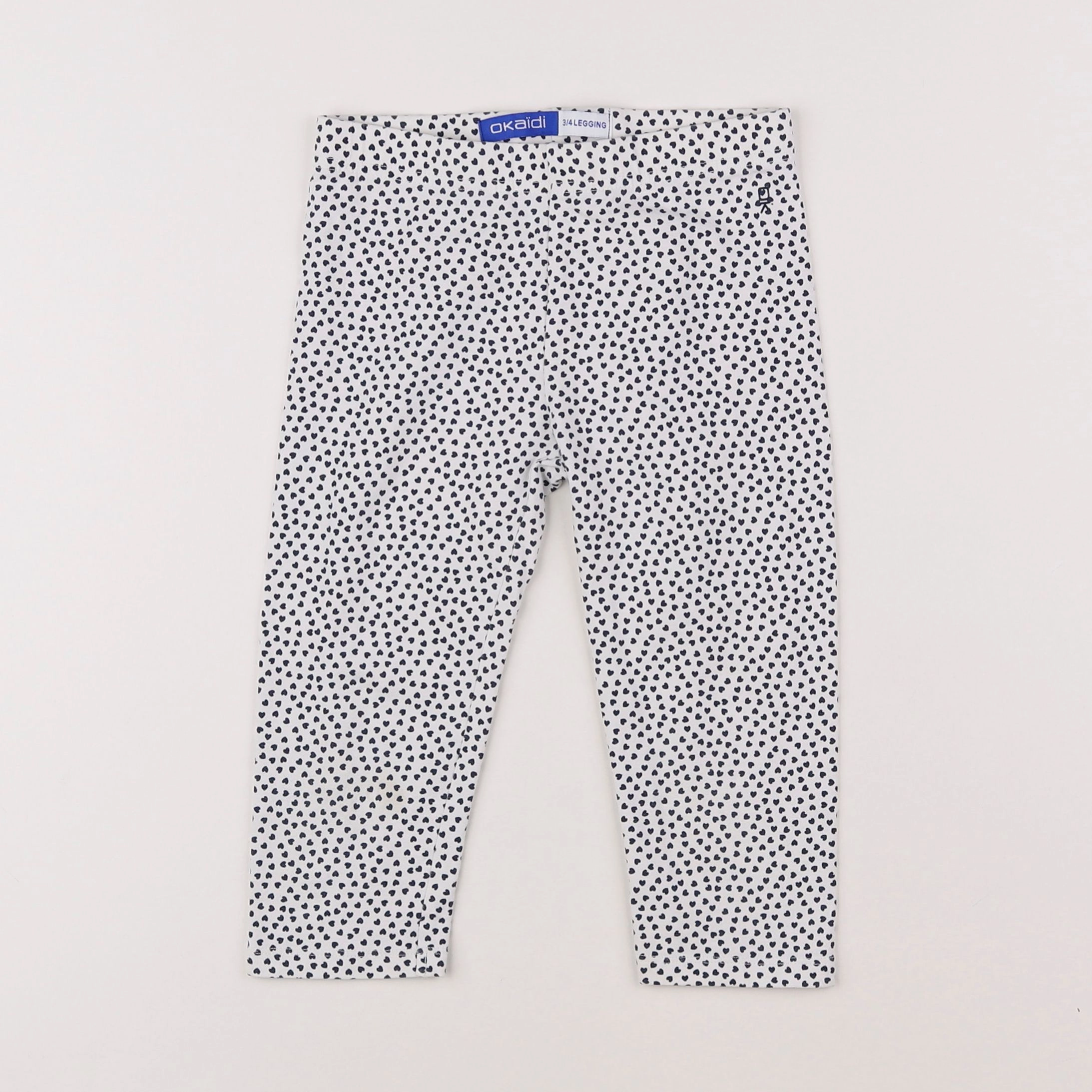 Okaidi - legging court blanc - 6 ans