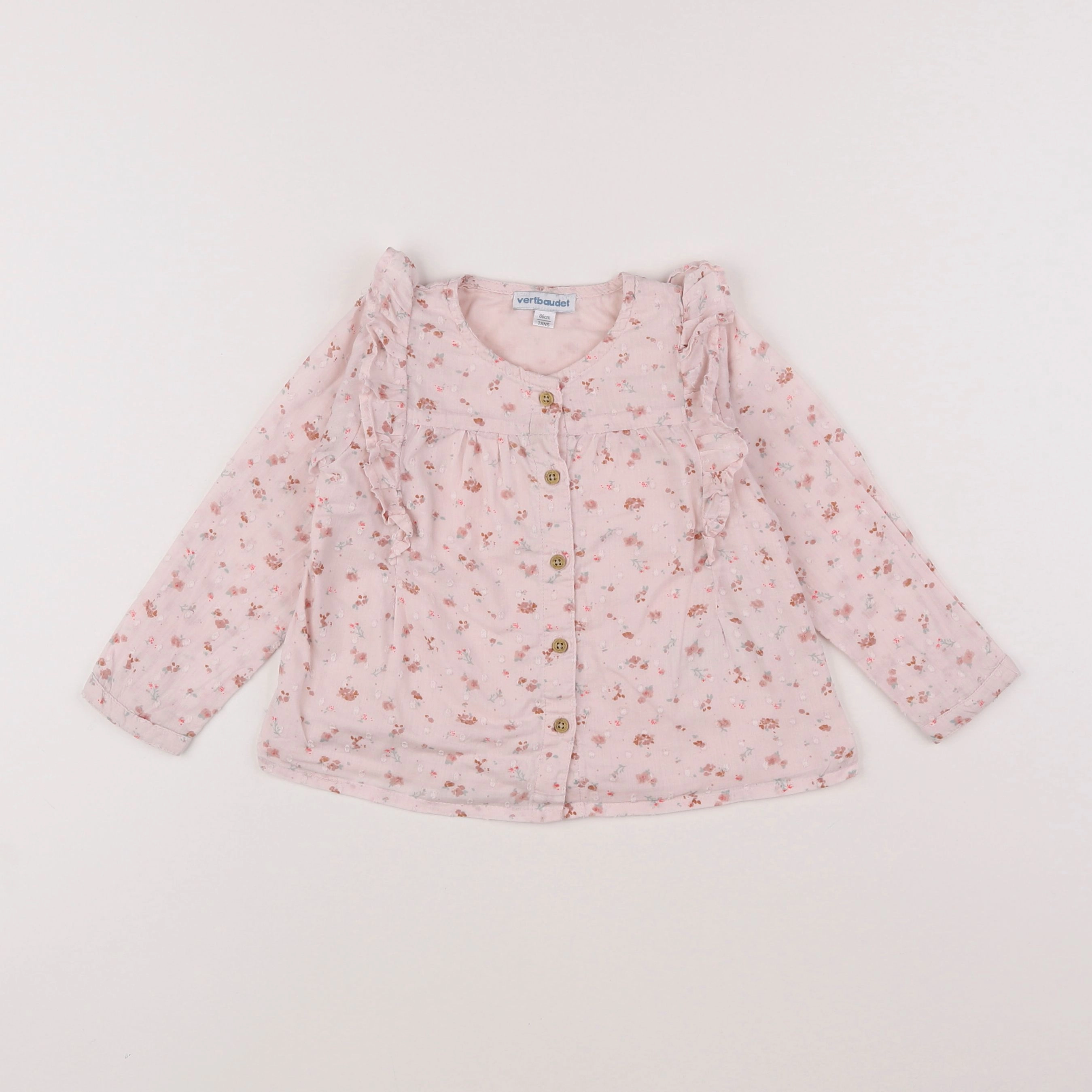 Vertbaudet - blouse rose - 2 ans