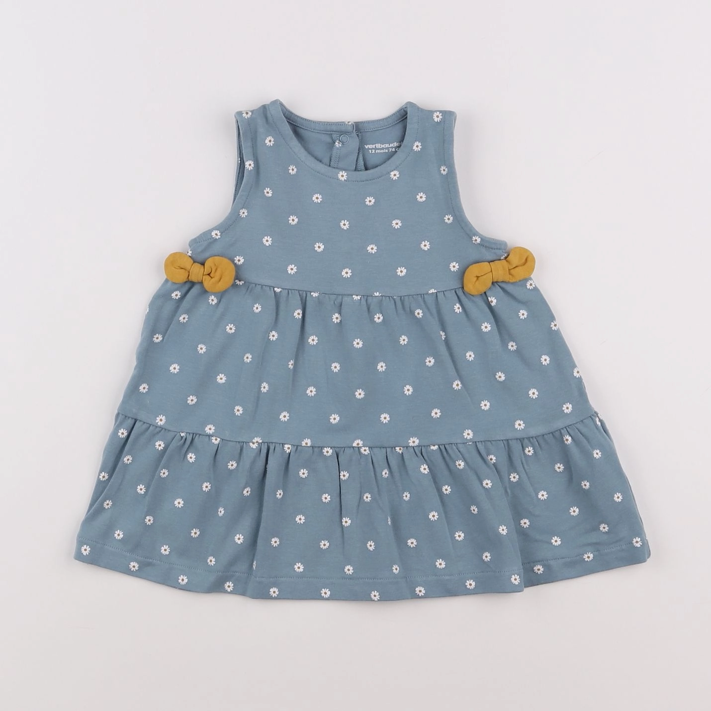 Vertbaudet - robe bleu - 12 mois