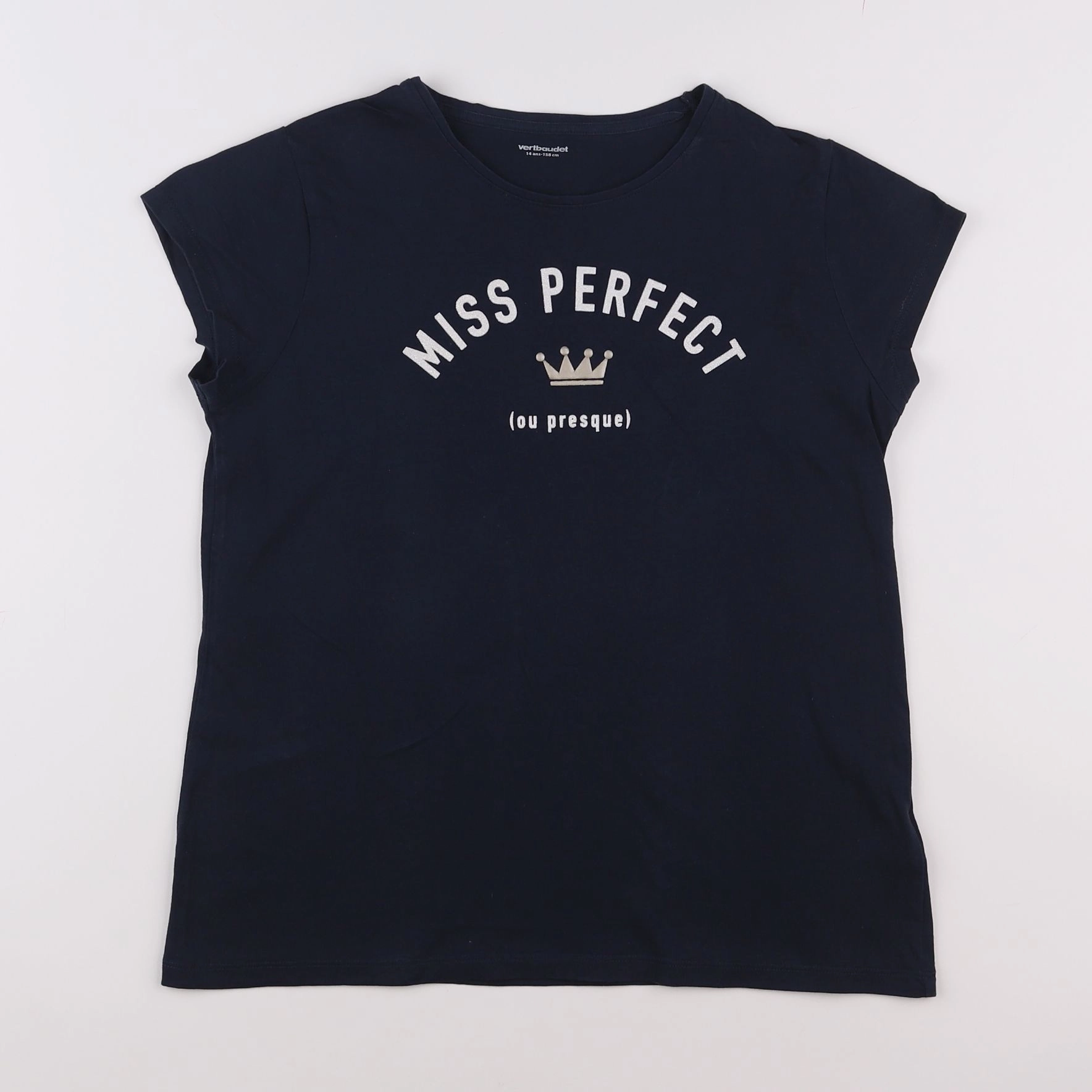 Vertbaudet - tee-shirt bleu - 12 ans