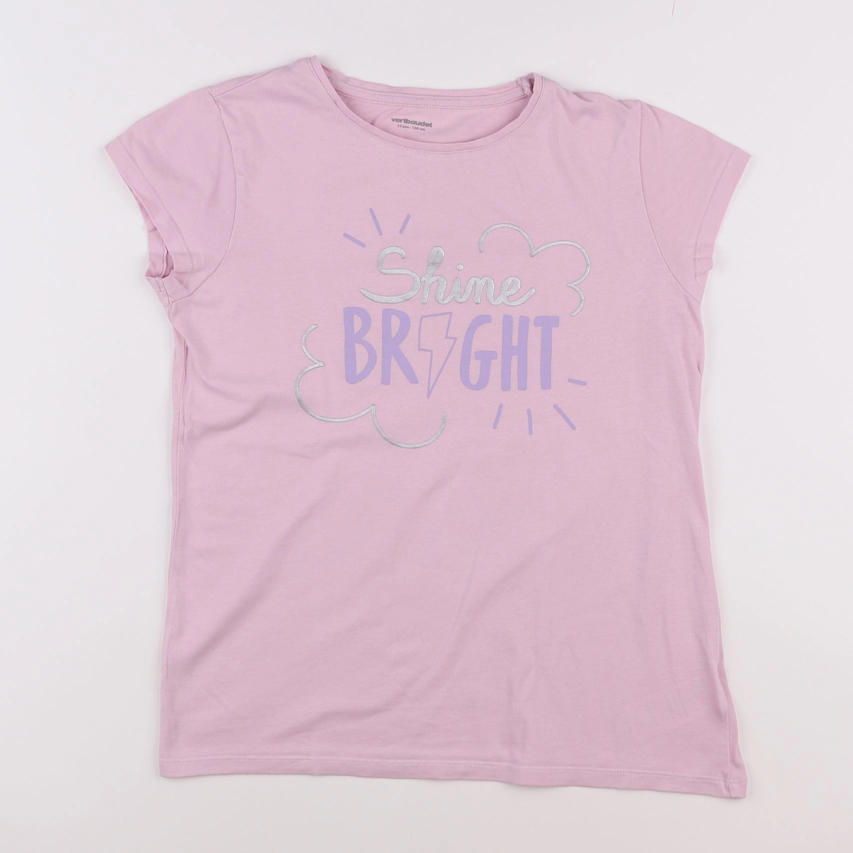 Vertbaudet - tee-shirt rose - 12 ans